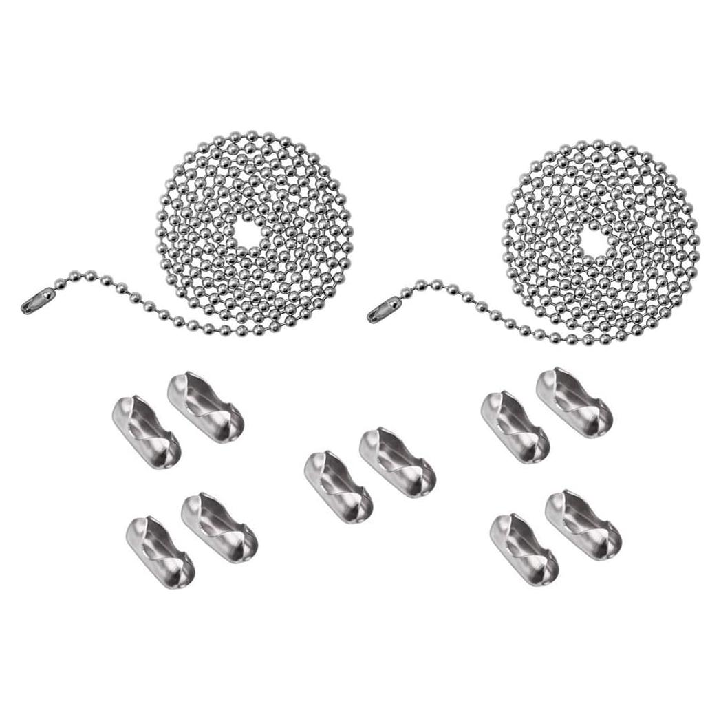 Cadena de Tirar DISIWENE 2 Piezas 150 cm Acero Inoxidable Plata