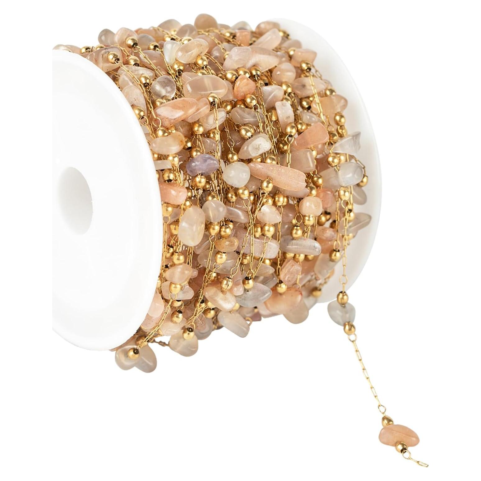 Cadena de Joyería de Piedra Natural 4m UMAOKANG Marrón