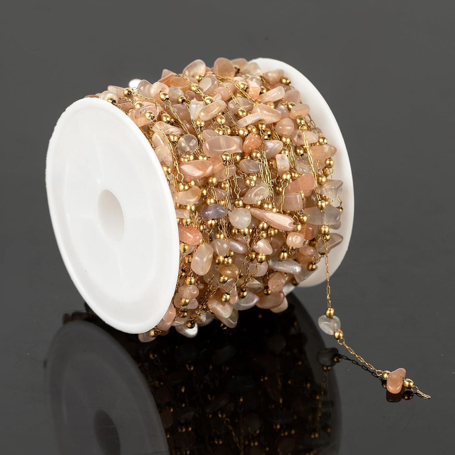 Cadena de Joyería de Piedra Natural 4m UMAOKANG Marrón