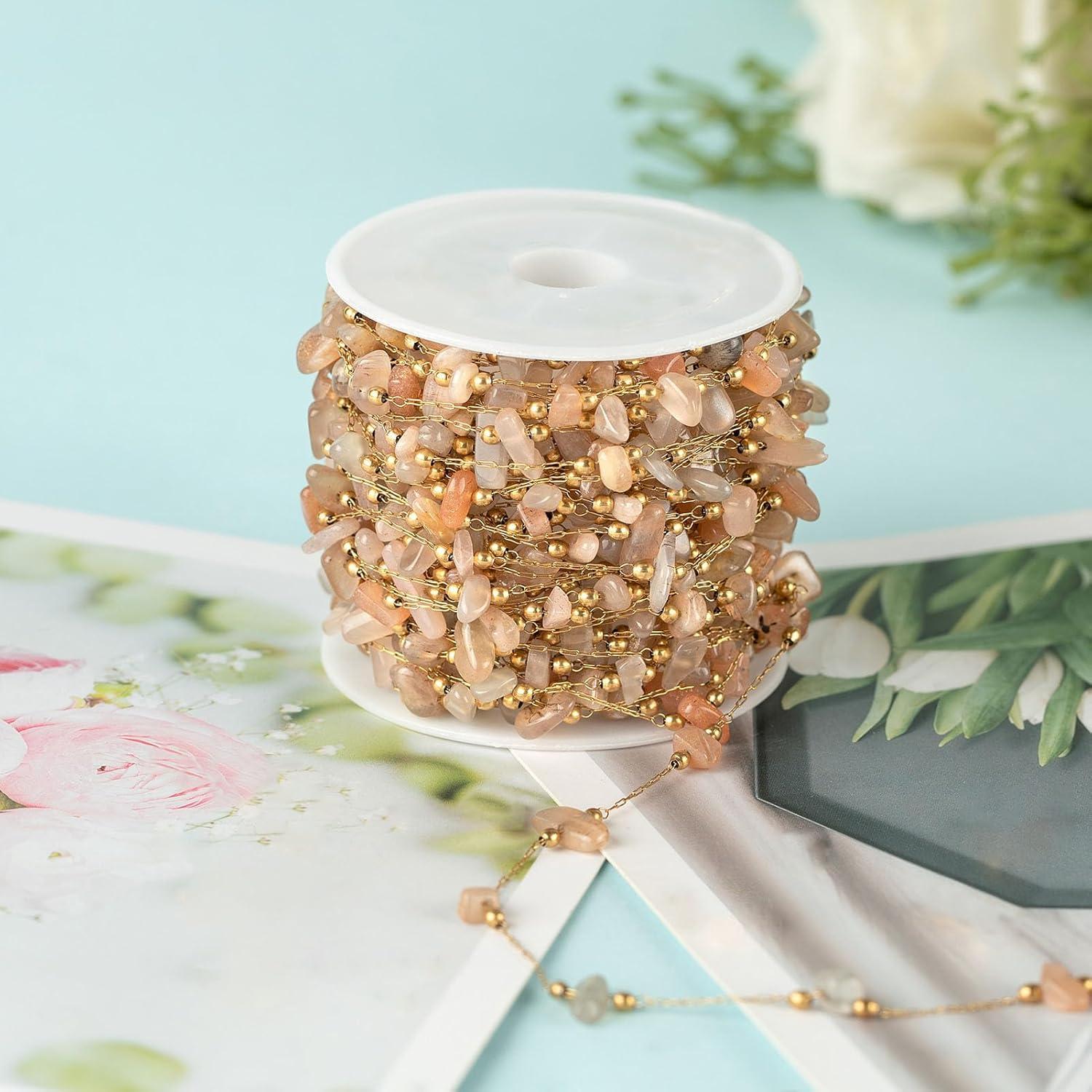 Cadena de Joyería de Piedra Natural 4m UMAOKANG Marrón