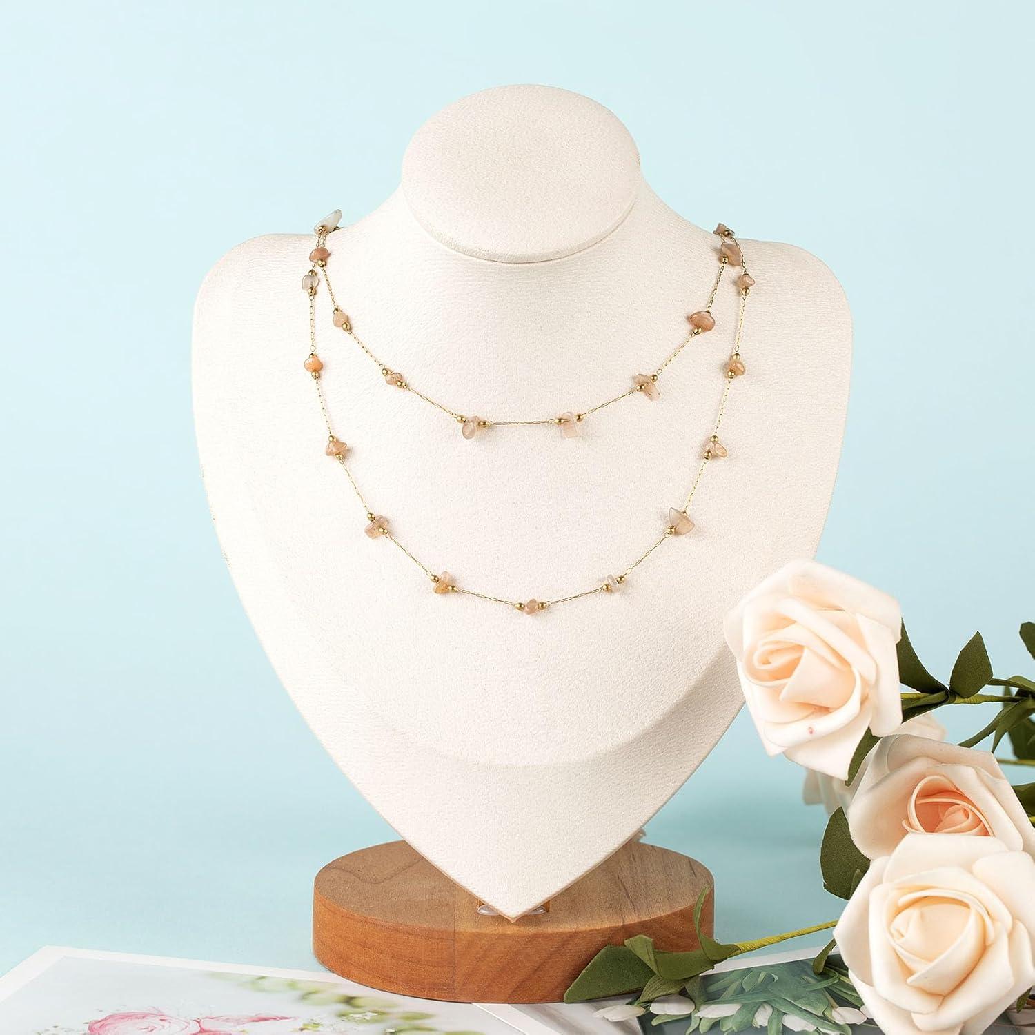 Cadena de Joyería de Piedra Natural 4m UMAOKANG Marrón