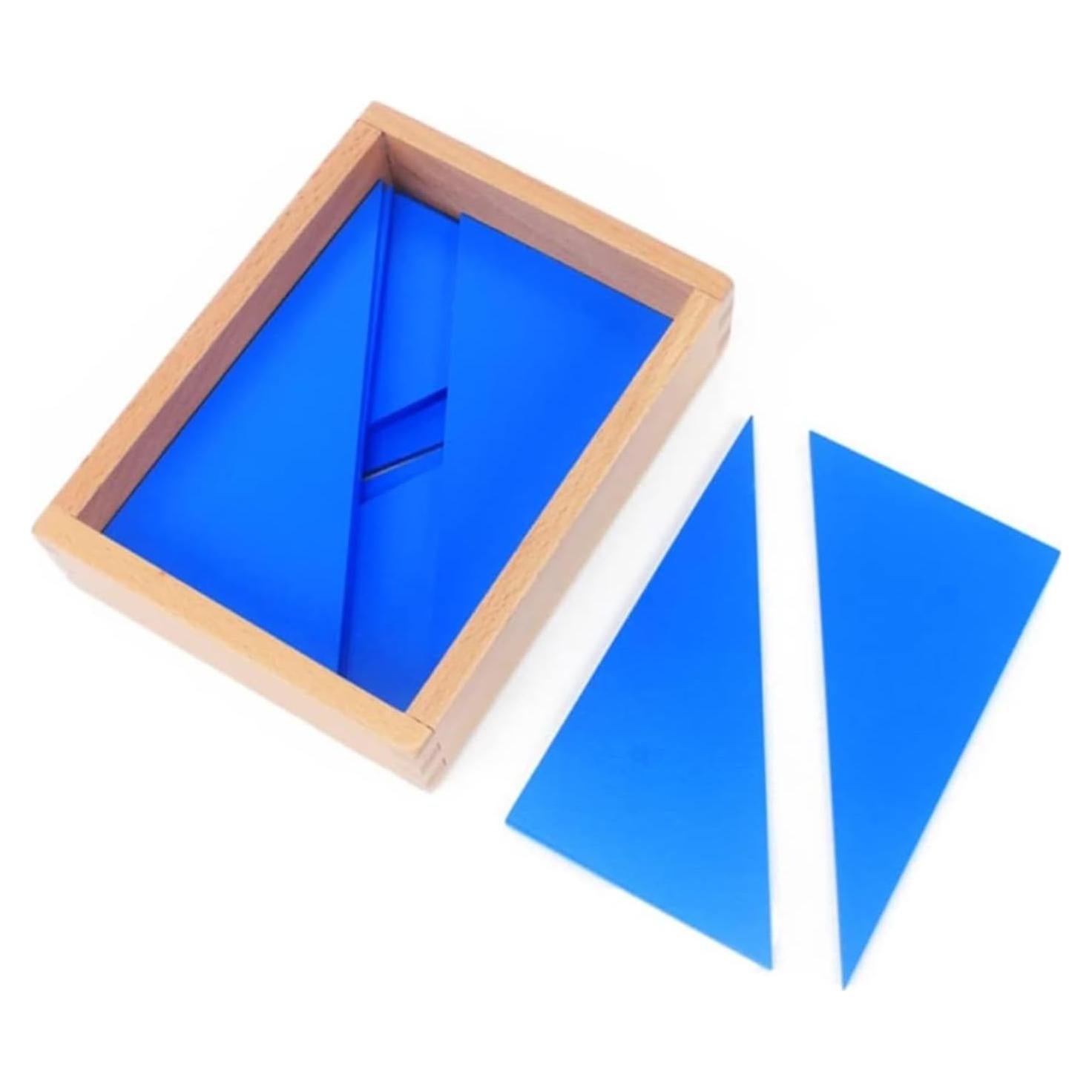 Juguete Montessori DANNI Triángulos Azules 12 Piezas Madera