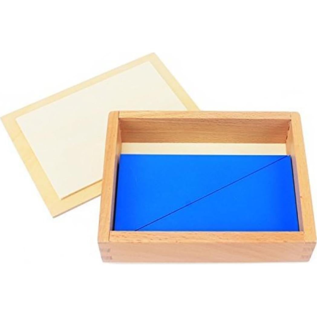 Juguete Montessori DANNI Triángulos Azules 12 Piezas Madera
