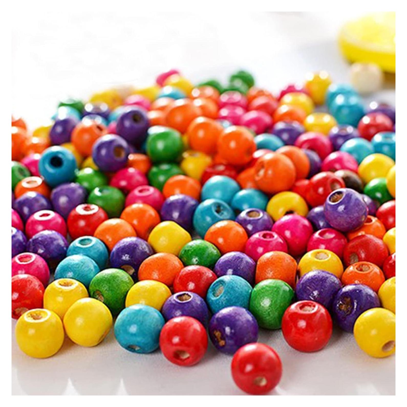 Bolas de Madera Multicolor ToBeIT 10mm 600 Pcs para Manualidades