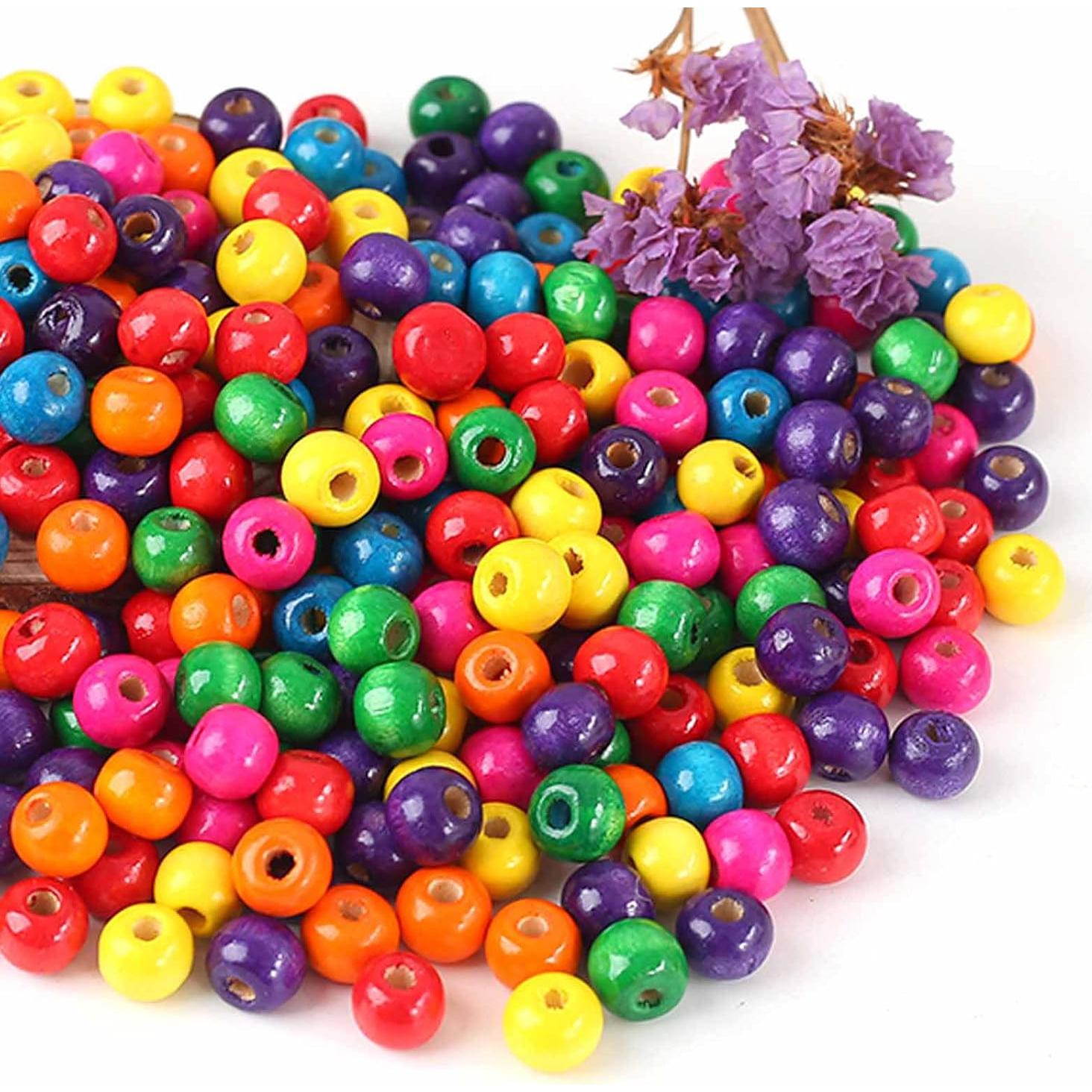 Bolas de Madera Multicolor ToBeIT 10mm 600 Pcs para Manualidades
