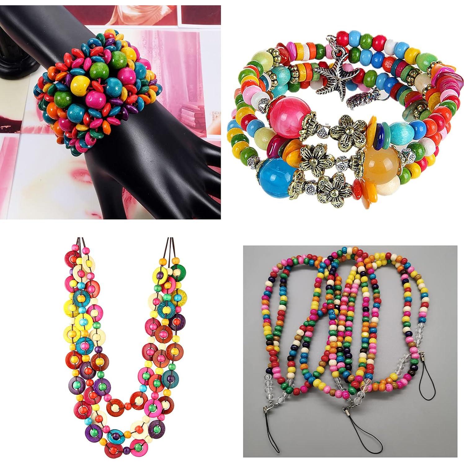 Bolas de Madera Multicolor ToBeIT 10mm 600 Pcs para Manualidades