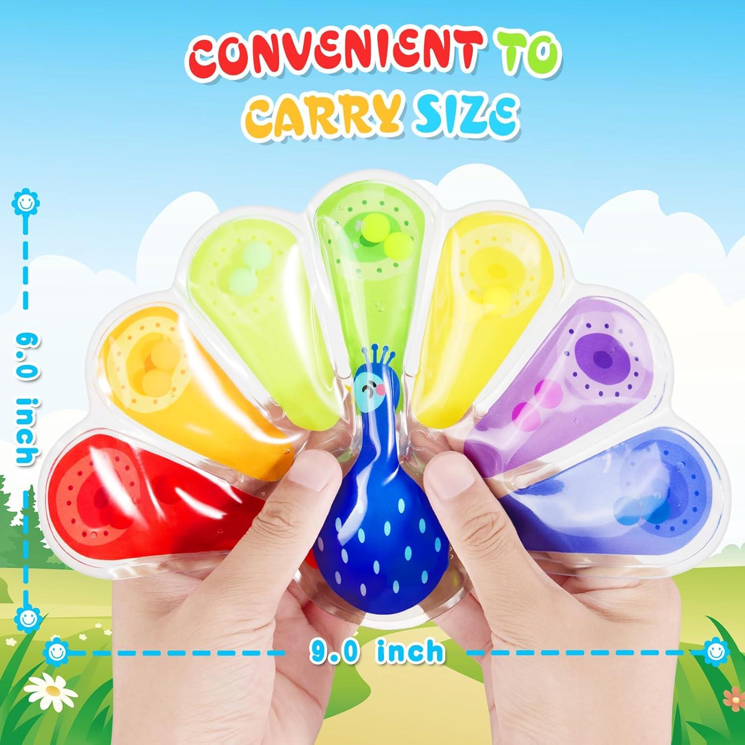 Juguete Sensorial de Clasificación de Colores Hopihy Pavo Real