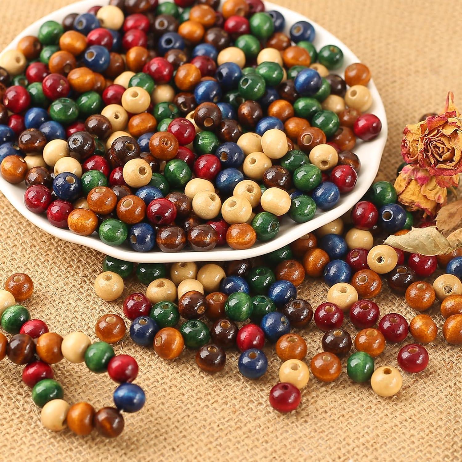 Perlas de Madera Coloridas Dahi 1000pcs 8mm para Manualidades