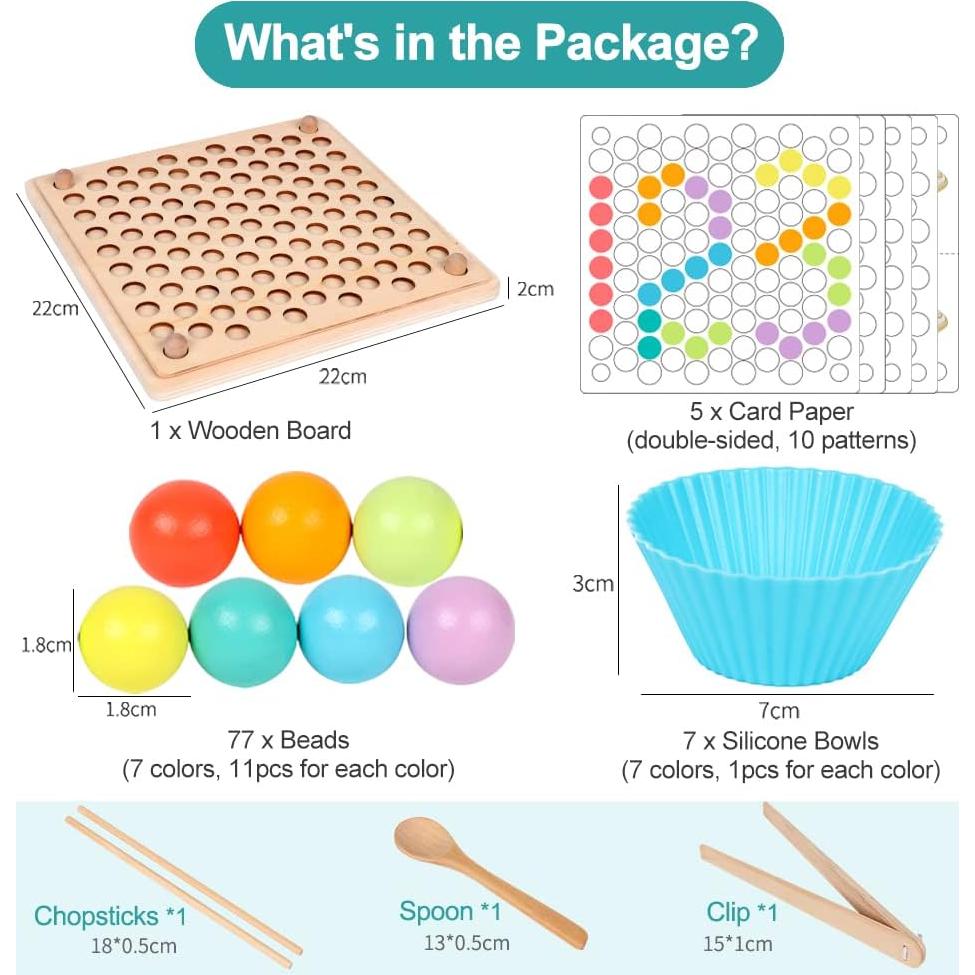 Juguete Educativo de Madera XISTEST para Niños 3 Años