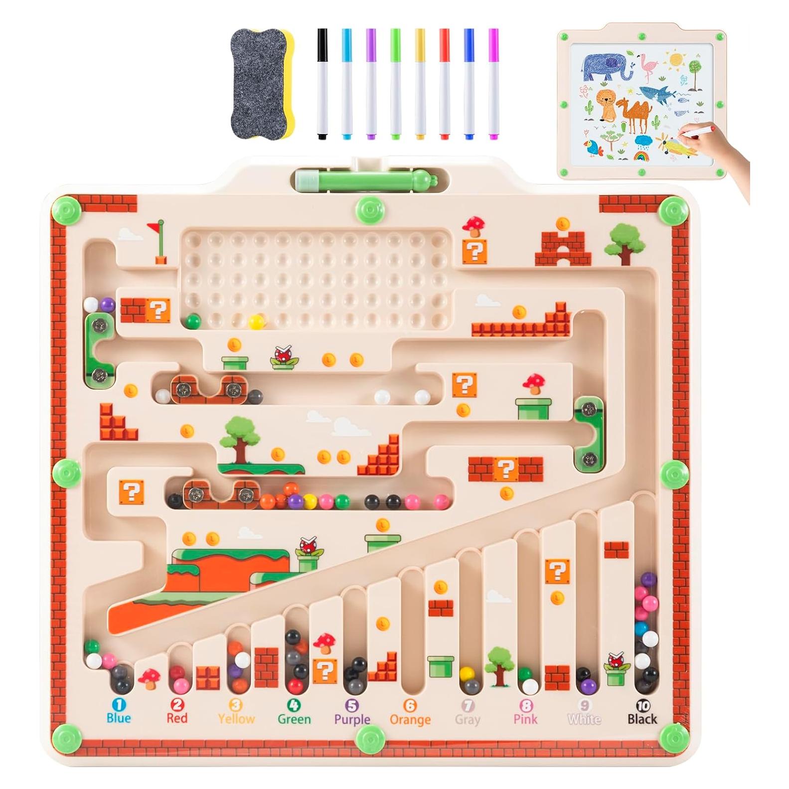 Laberinto Magnético de Colores y Números Ruizhibao 30x27 cm