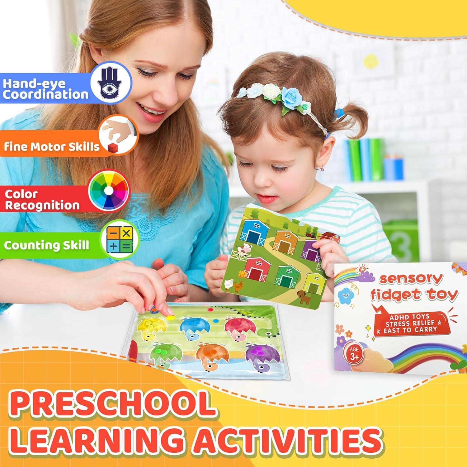 Juguete de Actividades 4 en 1 UIIOPJIOM para Niños 3-5 Años