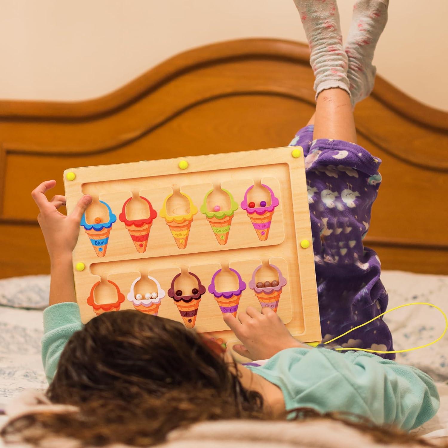 Rompecabezas Magnético Montessori AluAbi 32x30 cm Colores y Números