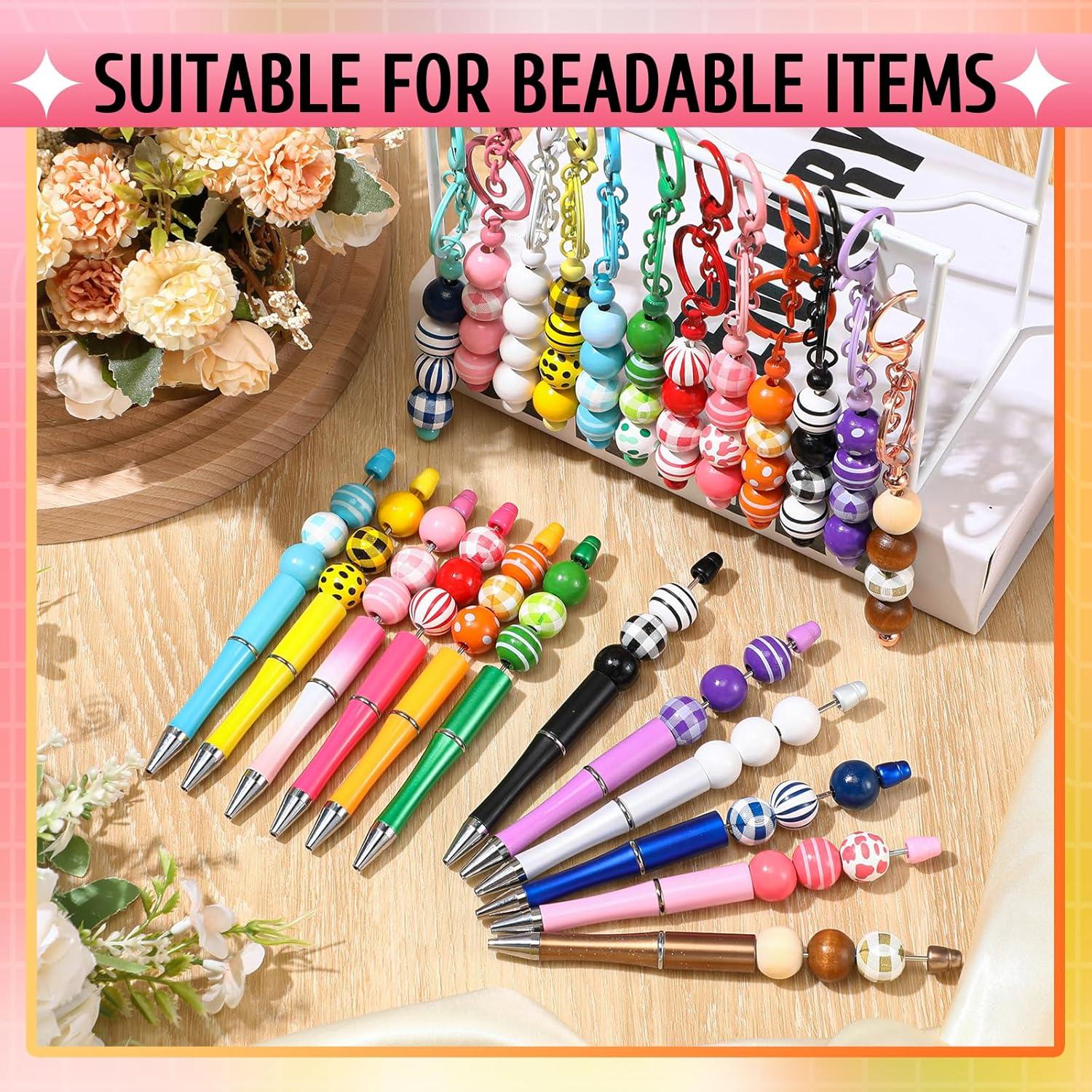 240 Cuentas de Madera Coloridas 16mm XunYee para Manualidades