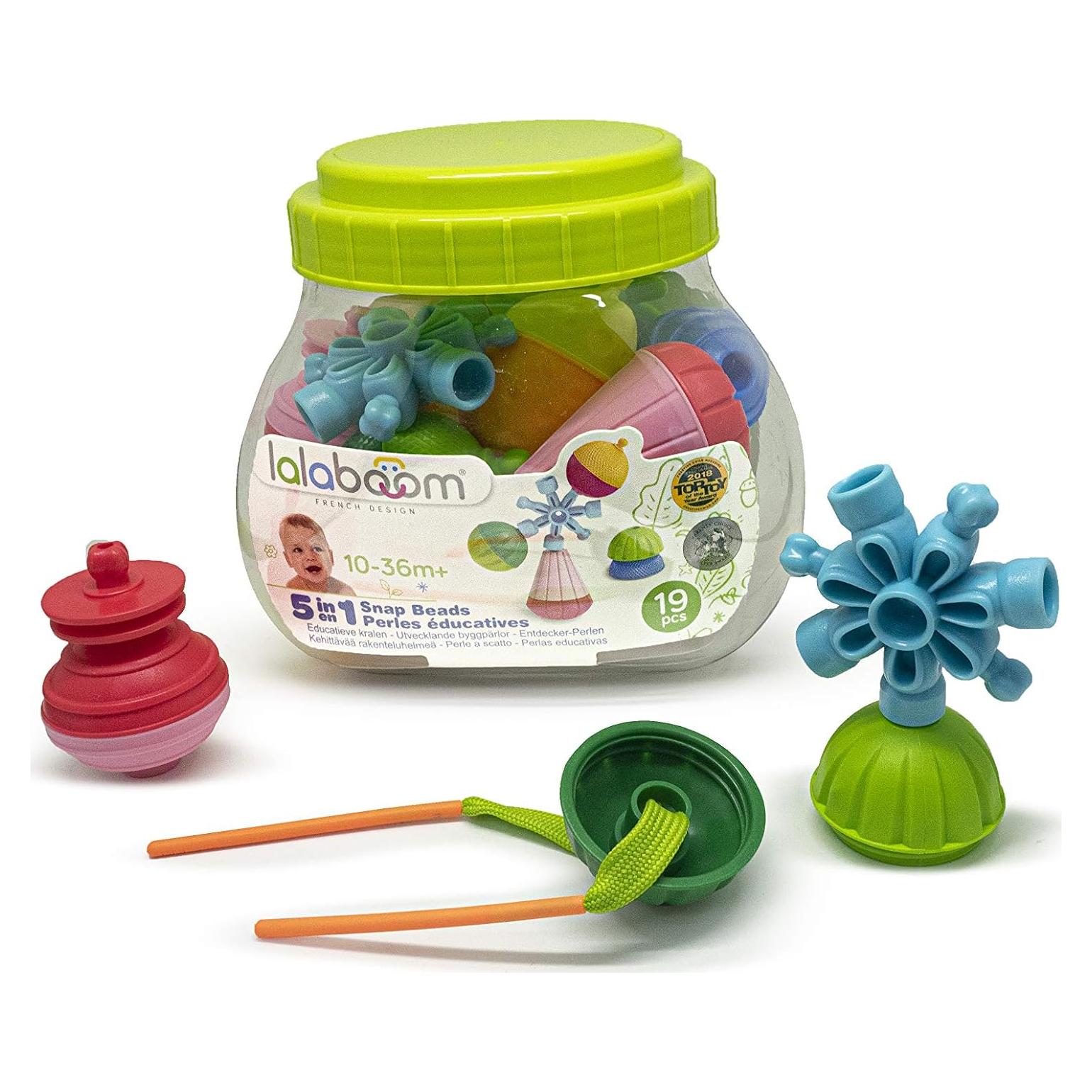 Juego de Cubo Lalaboom - 12 Perlas Educativas para Niños 10 Meses a 3 Años