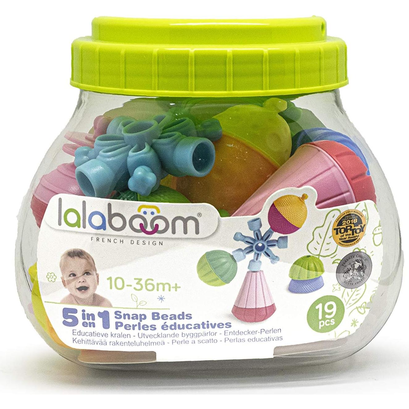 Juego de Cubo Lalaboom - 12 Perlas Educativas para Niños 10 Meses a 3 Años