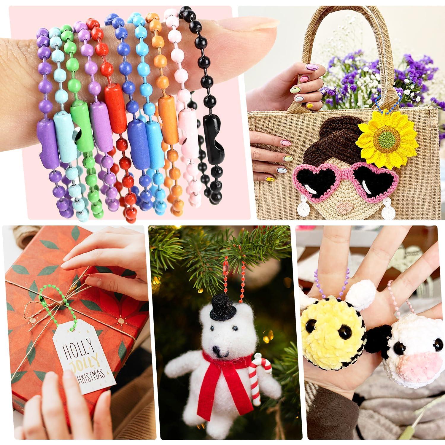 Cadena de Bolas de Metal Yuntop 200 Pcs 10 cm 2.4 mm DIY