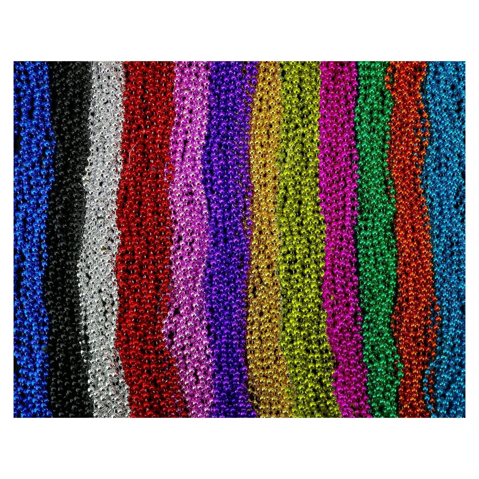 Collares de cuentas de Mardi Gras Skeleteen - 144 unidades