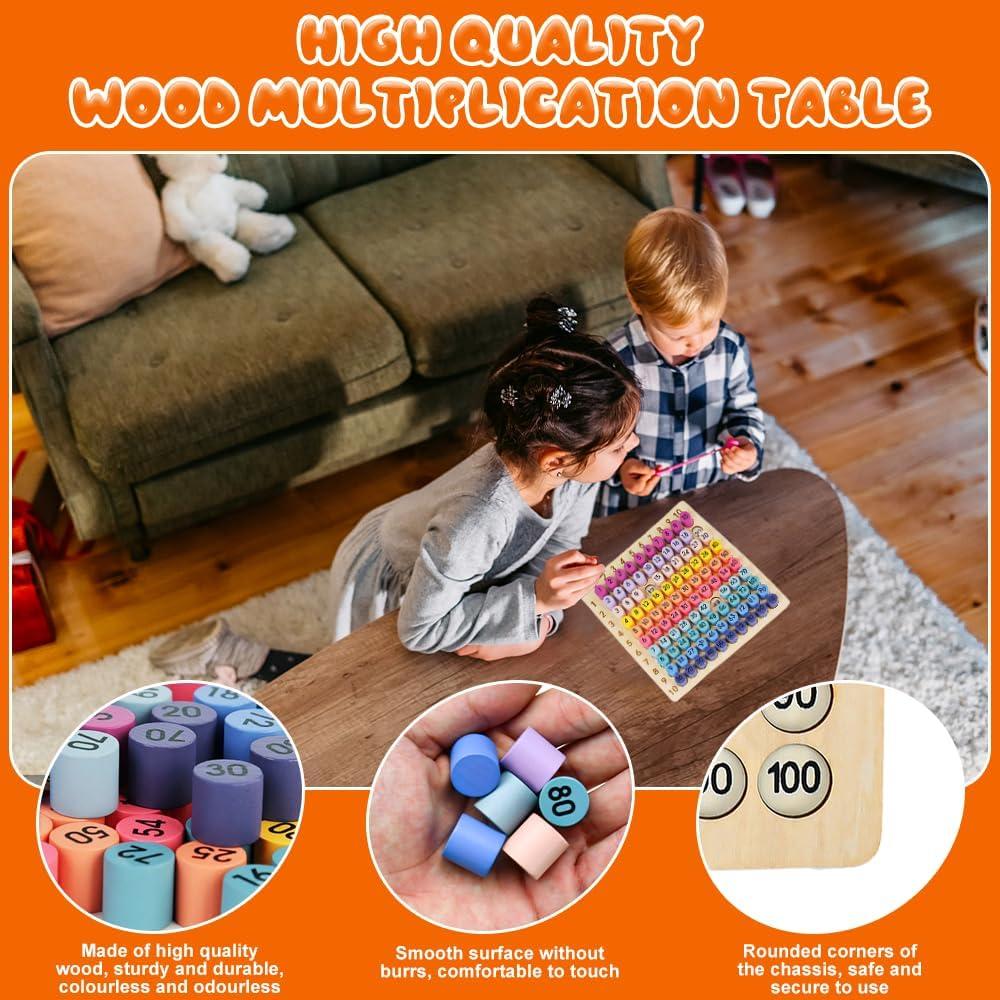 Juego de Mesa de Multiplicación Montessori de Madera - BUZIFU