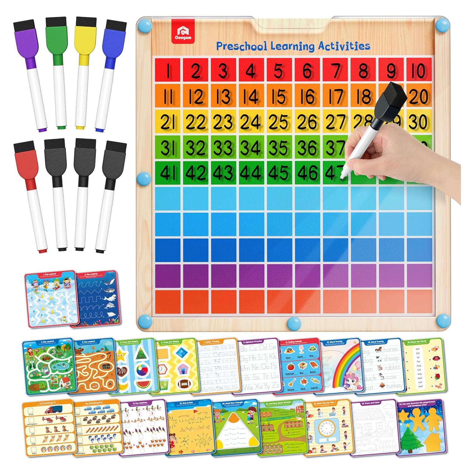 Tablero de Cien Coogam de Madera para Aprendizaje 1-100