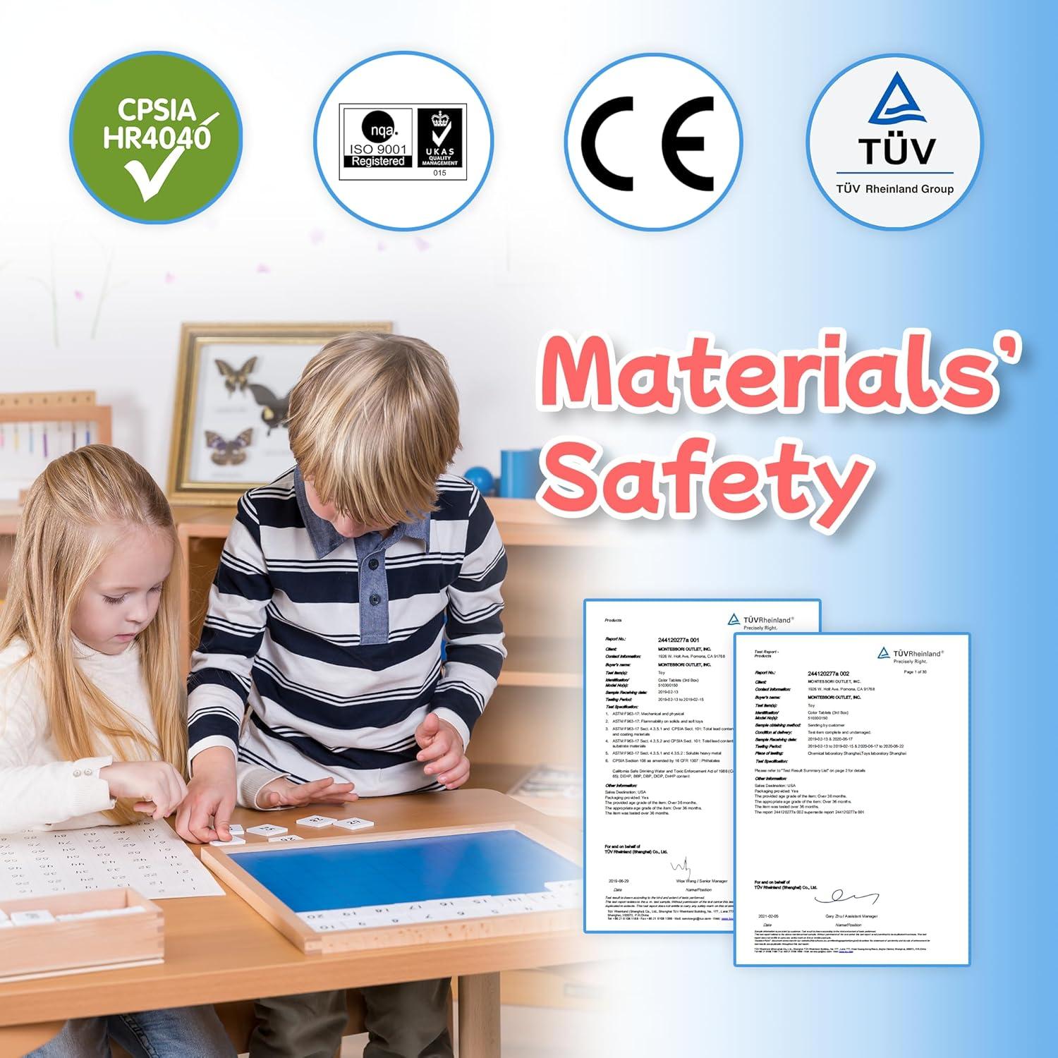 Tablero de Cien Montessori Outlet para Niños 3-6 Años