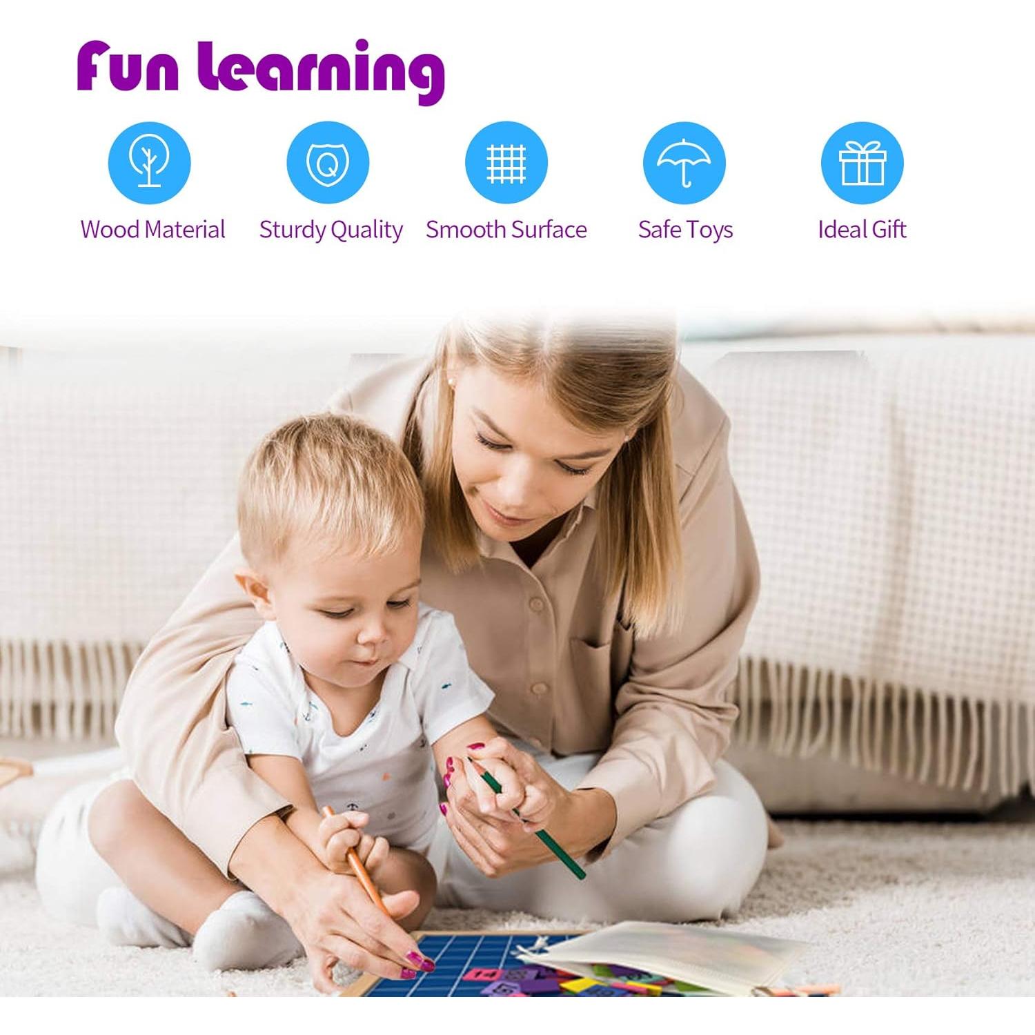 Juguete Educativo de Tabla de Cien de Madera NANASO