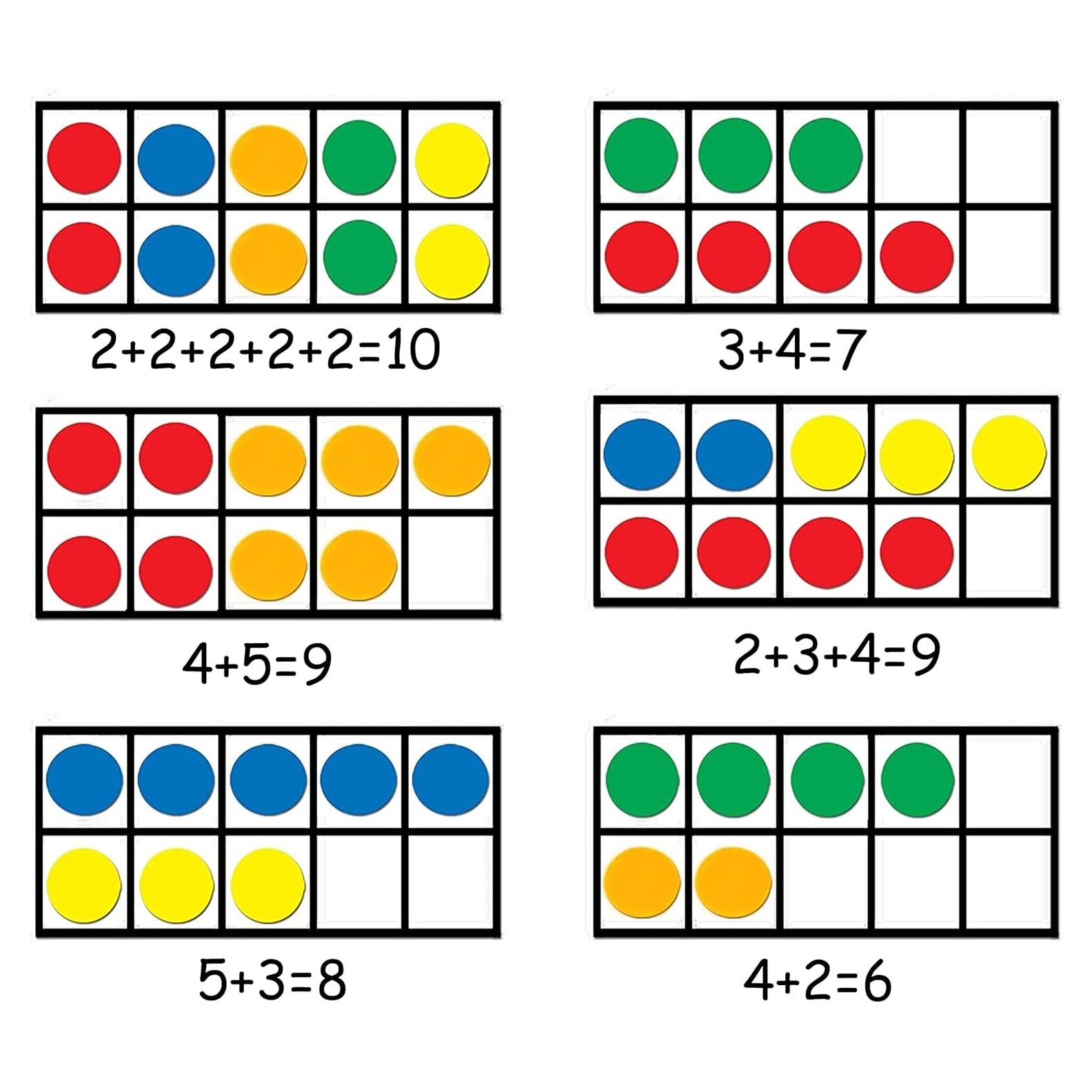 BAIVYLE Juguetes de Aprendizaje Montessori 2-4 Años - Marco de Diez Magnético