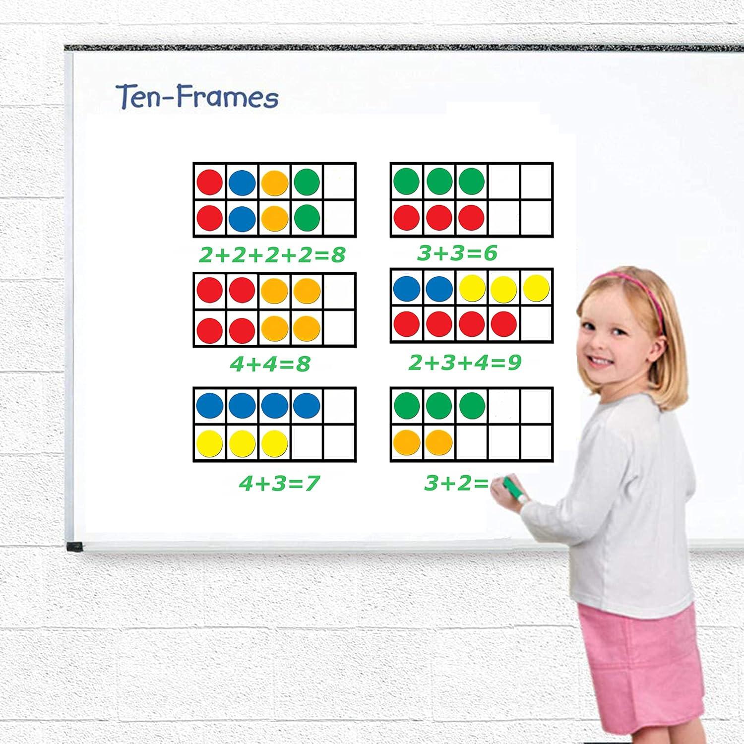 BAIVYLE Juguetes de Aprendizaje Montessori 2-4 Años - Marco de Diez Magnético