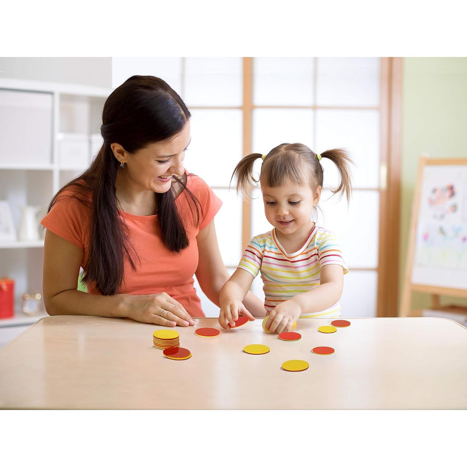 Contador de Plástico Rojo/Amarillo TOMMYHOME 200 Unidades