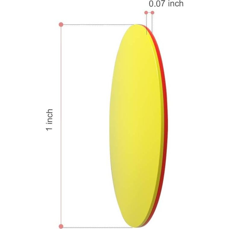 Contador de Plástico Rojo/Amarillo TOMMYHOME 200 Unidades