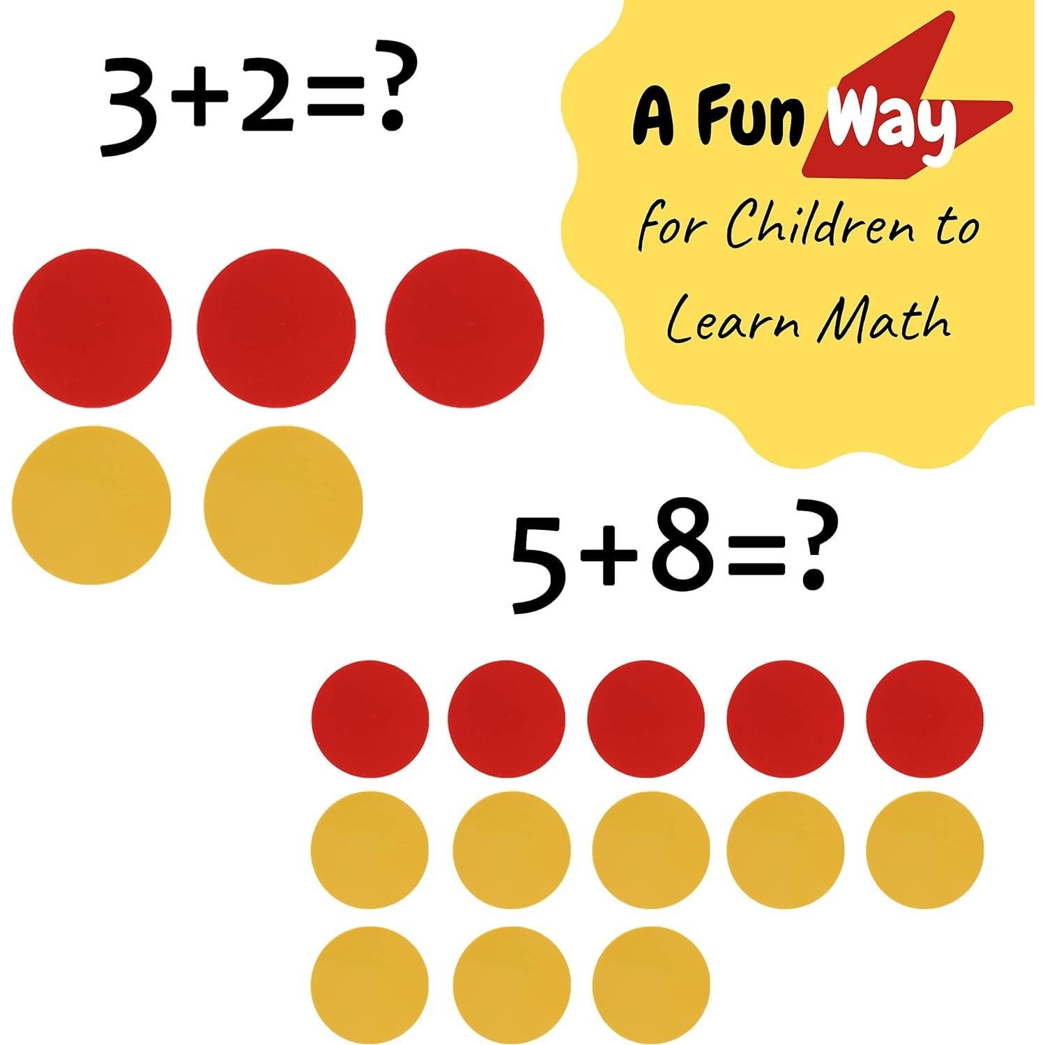 Contadores Matemáticos Mr. Pen 100 pcs Rojos y Amarillos