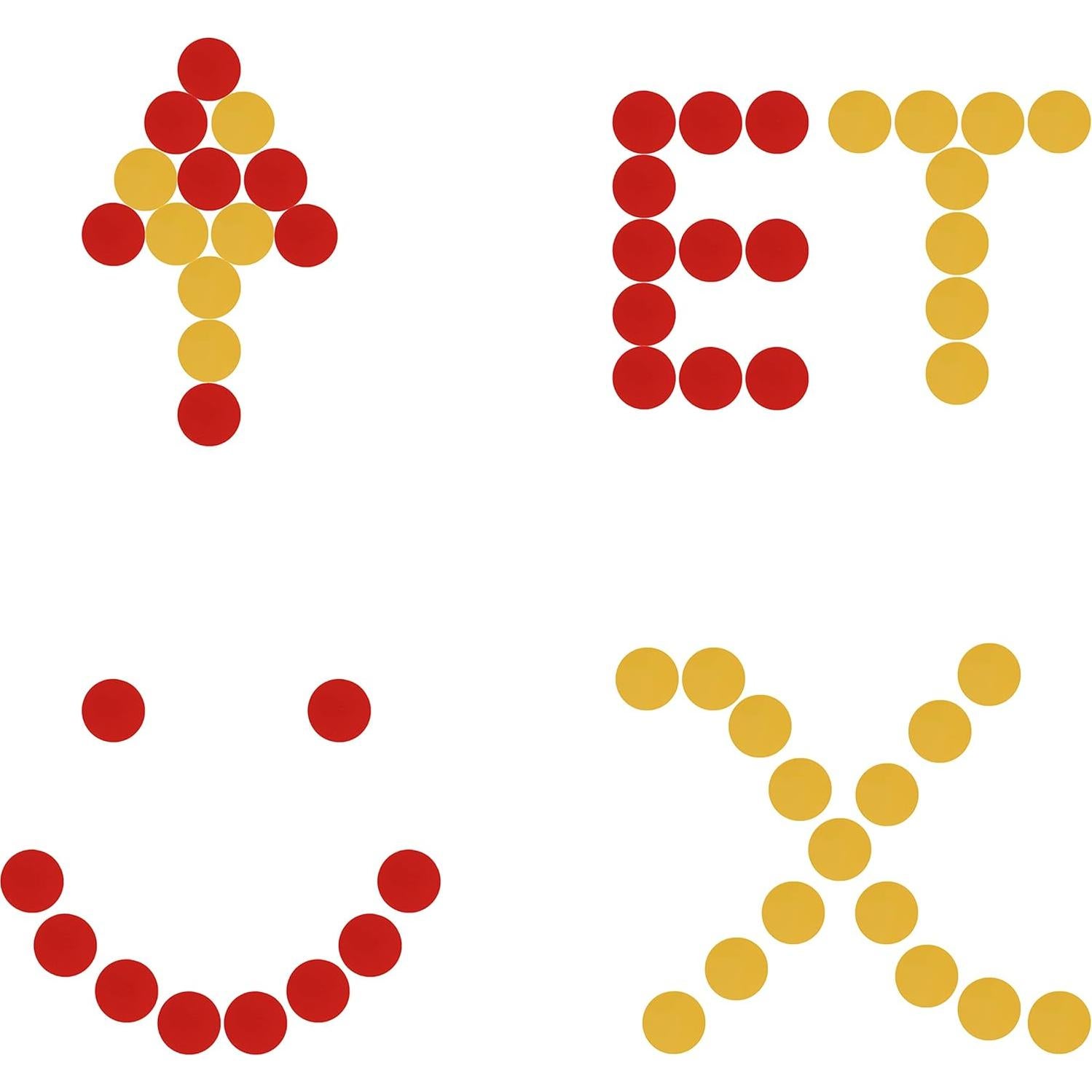 Contadores Matemáticos Mr. Pen 100 pcs Rojos y Amarillos