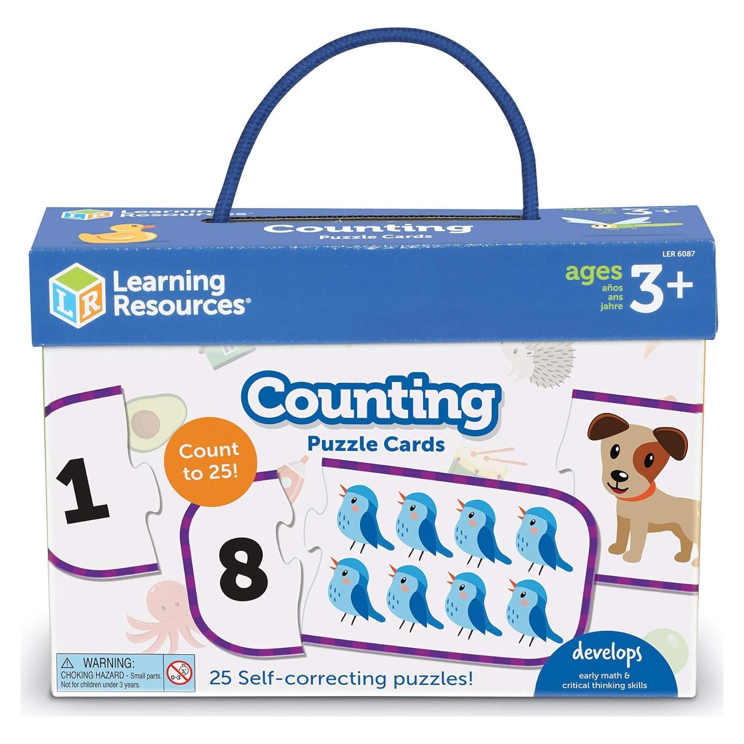 Tarjetas de Rompecabezas de Conteo Learning Resources 25 Piezas