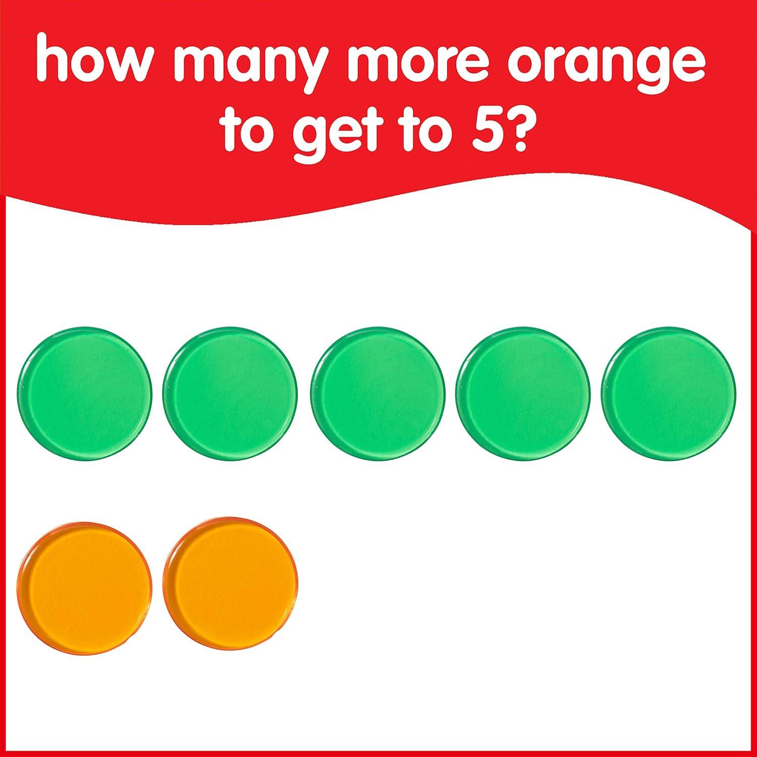 Contadores Transparentes EDX Education | Set de 500 | 1.9 cm | Colores Variados