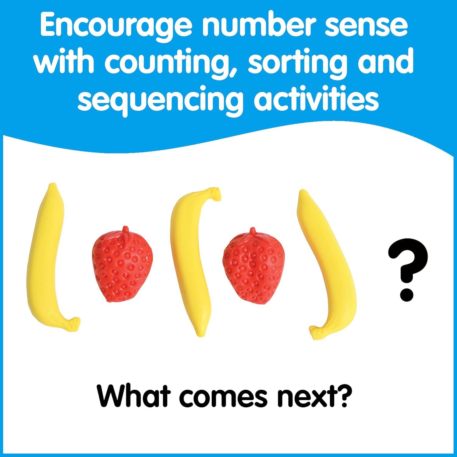 Contadores de Frutas Learning Advantage | Set 108 Piezas | Juguetes Matemáticos para Niños 3-8 Años