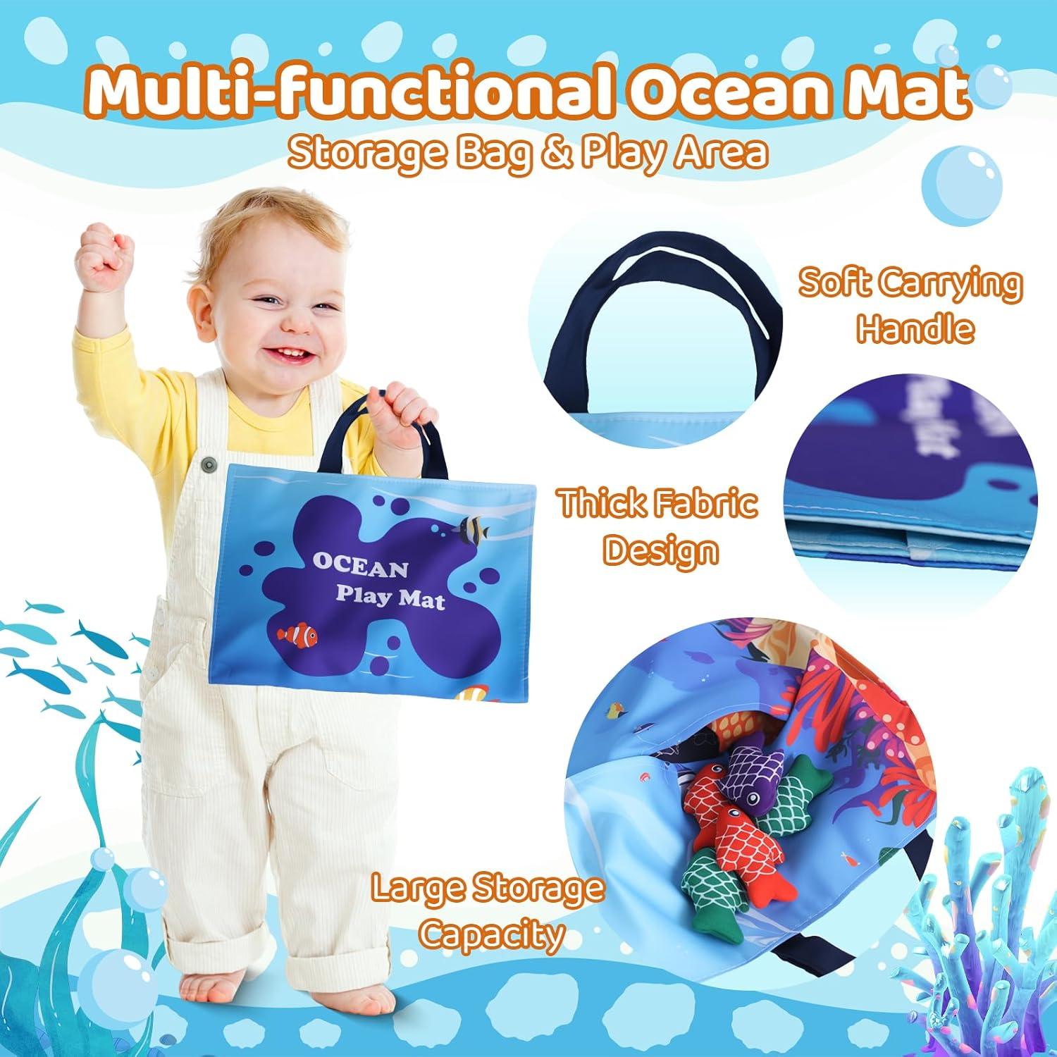 Juguetes Montessori Wintale 27 Piezas Juego de Pesca 1-3 Años