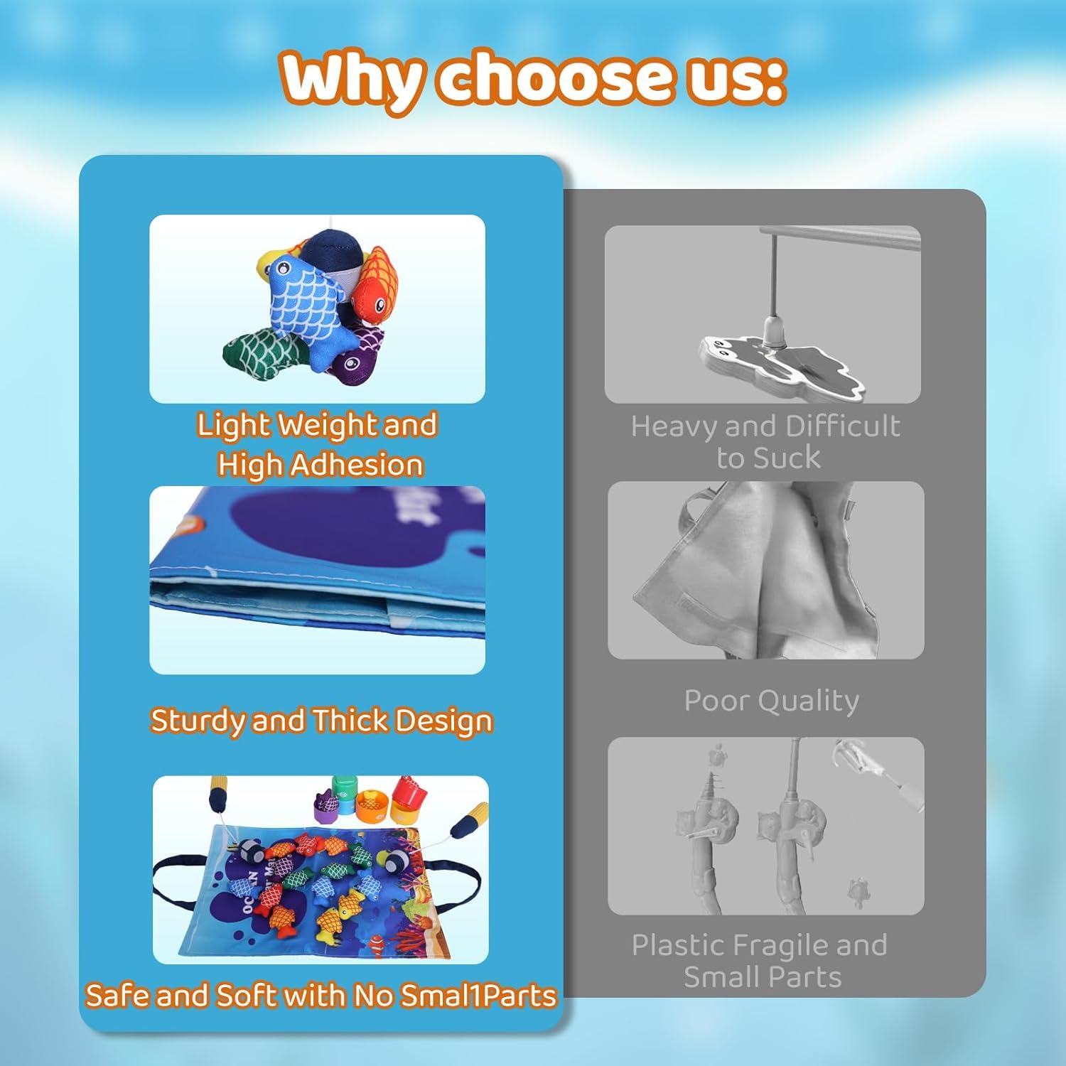 Juguetes Montessori Wintale 27 Piezas Juego de Pesca 1-3 Años