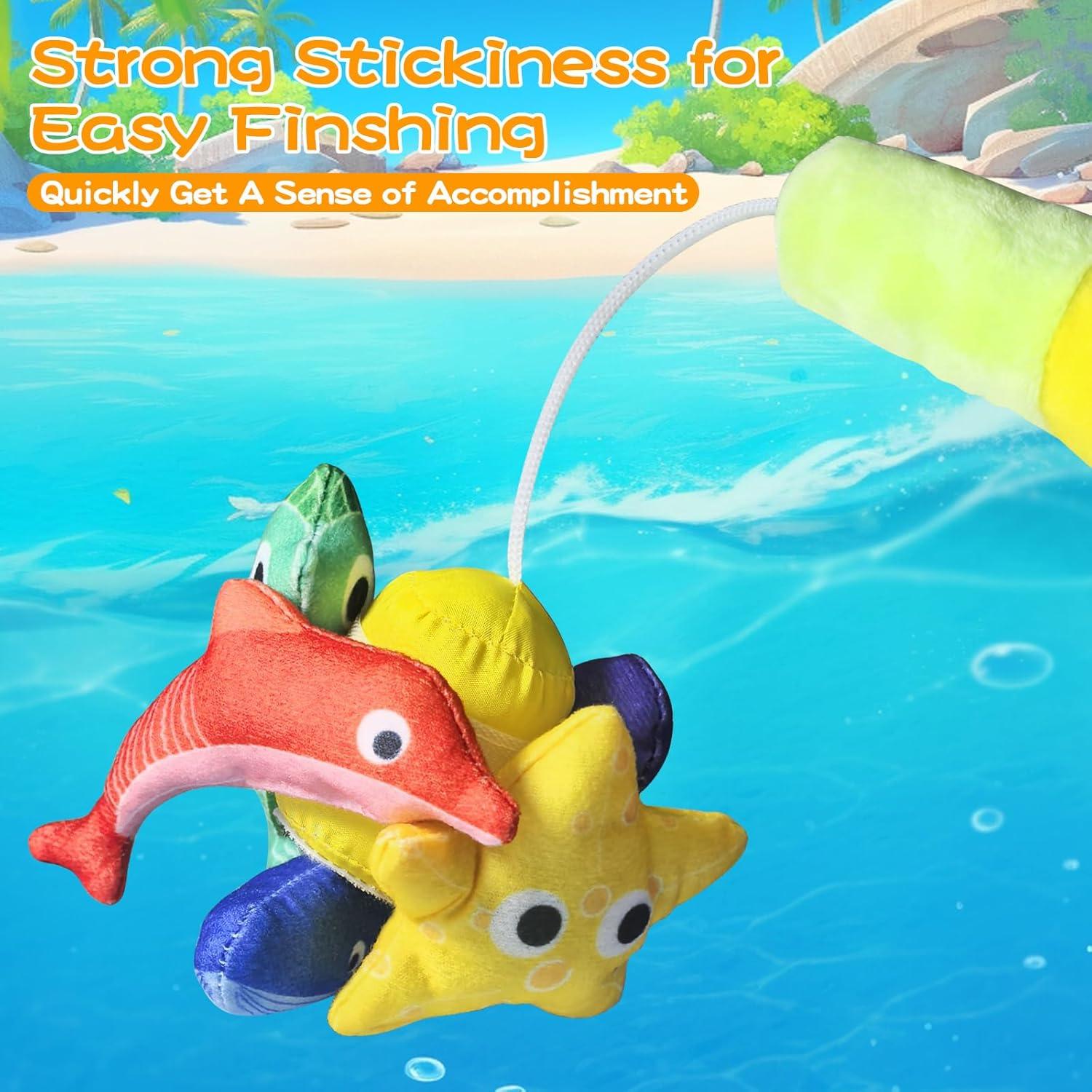 Juguetes Montessori Shozaar Set de Pesca 22 Piezas para Bebés