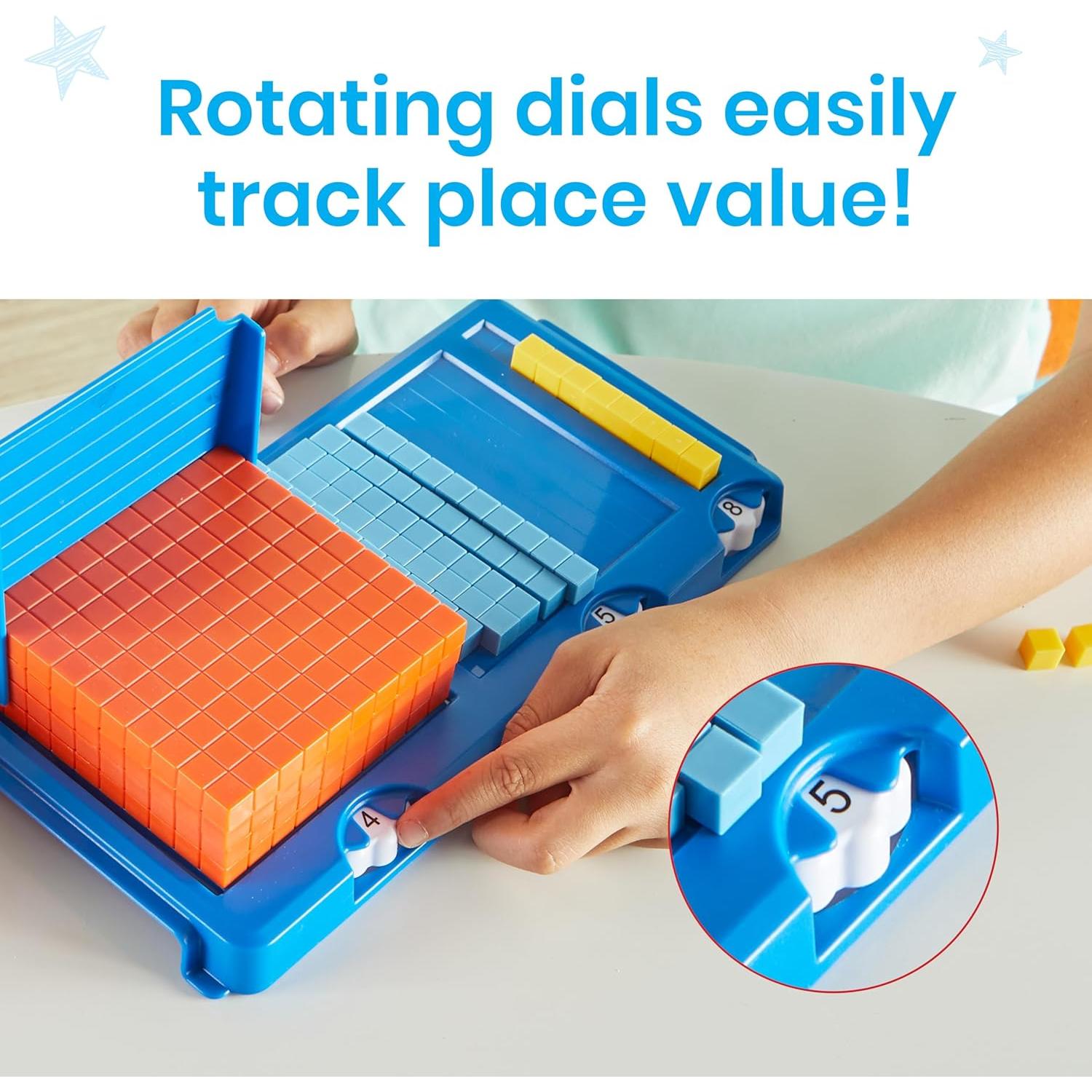 Marco de Valor de Lugar hand2mind con 30 Bloques Base Diez