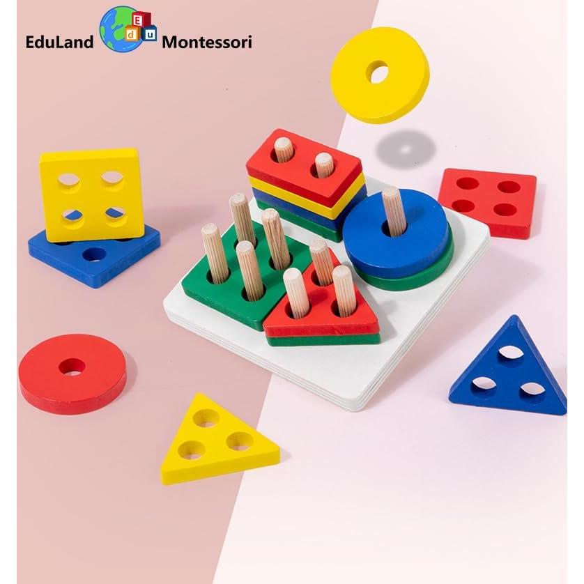 Bloques de Madera Educativos EduLand Montessori 11.3cm