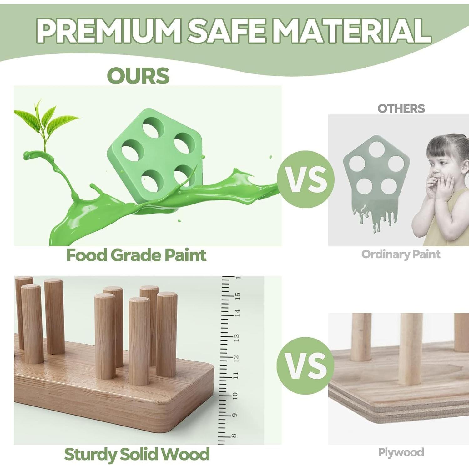 Bloques de Madera Educativos EduLand Montessori 11.3cm