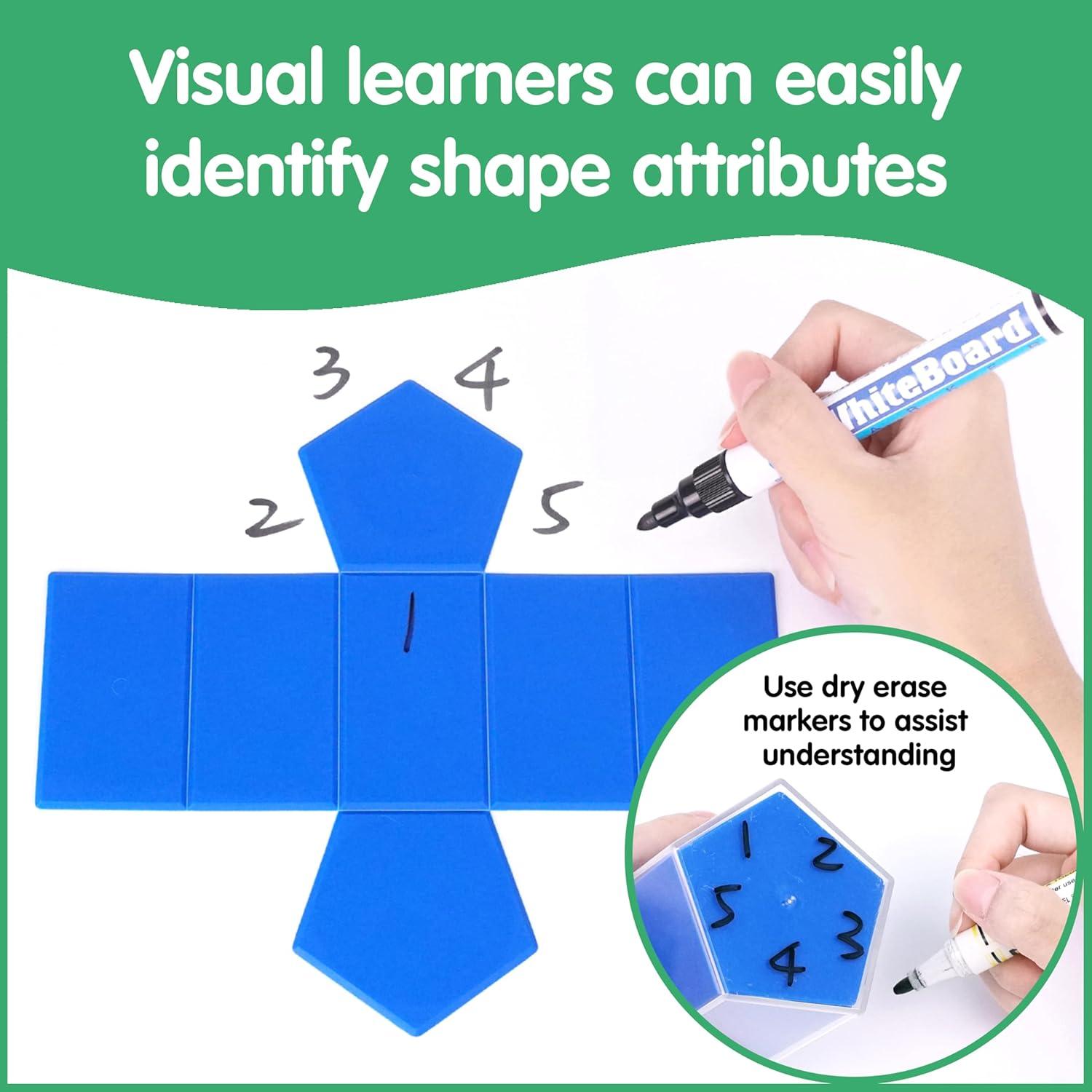 Conjunto de Sólidos Geométricos 2D3D EDX Education - 24 Piezas