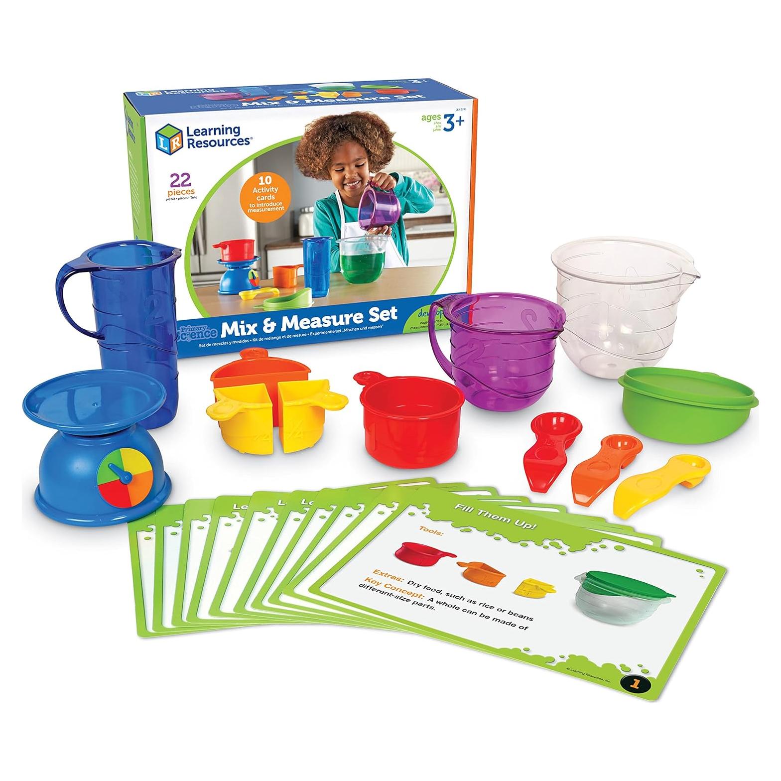 Conjunto de Mezcla y Medida Learning Resources 22 Piezas 3+
