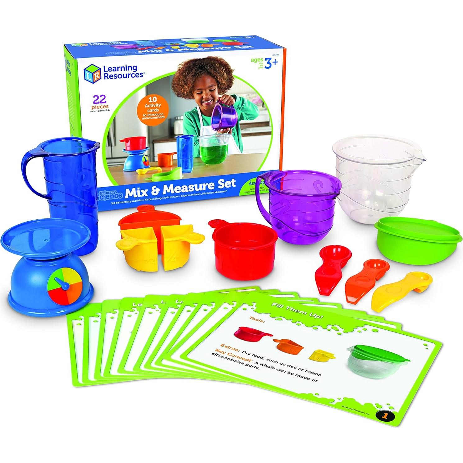 Conjunto de Mezcla y Medida Learning Resources 22 Piezas 3+
