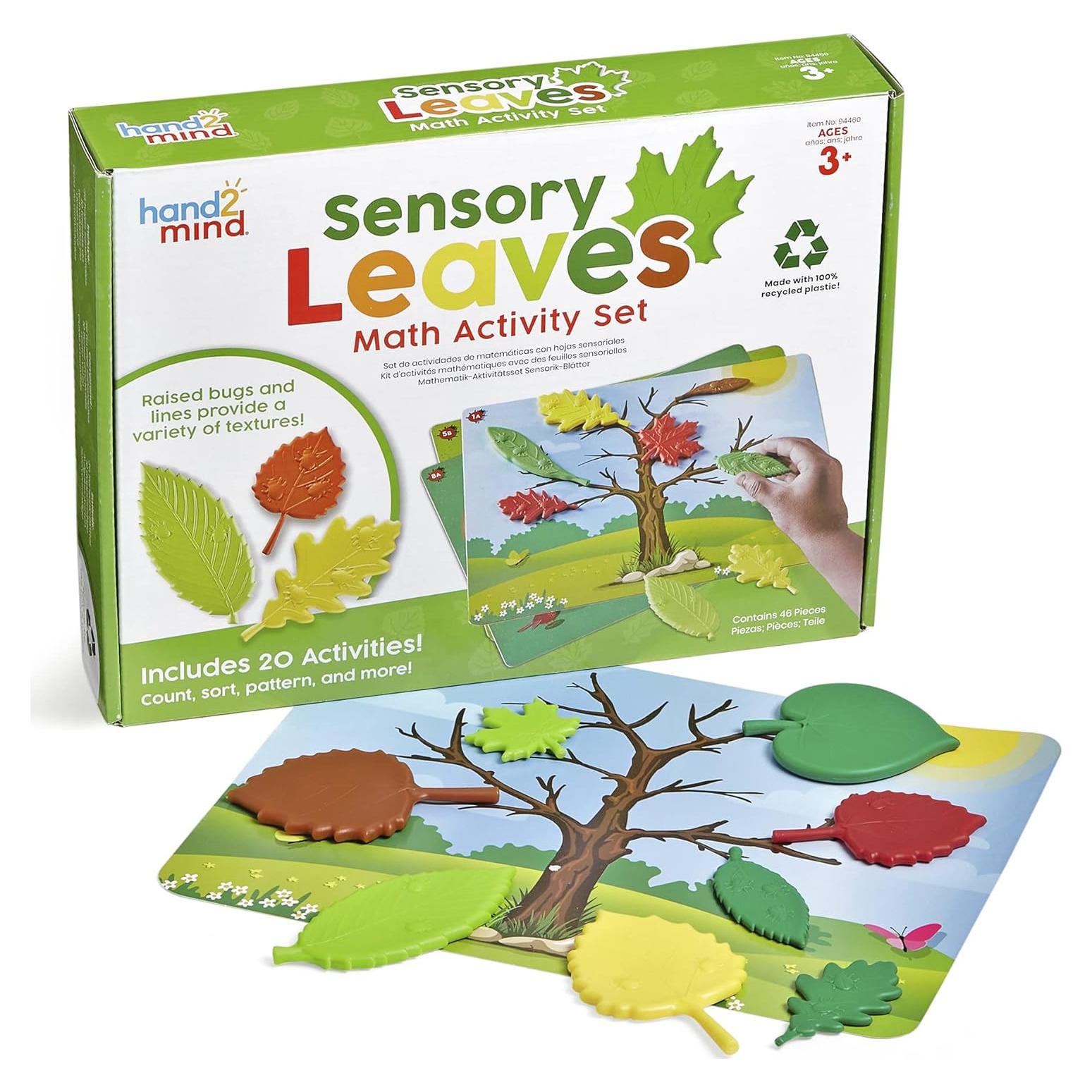 Set de Actividad Matemática Sensory Leaves hand2mind - 10 Tarjetas