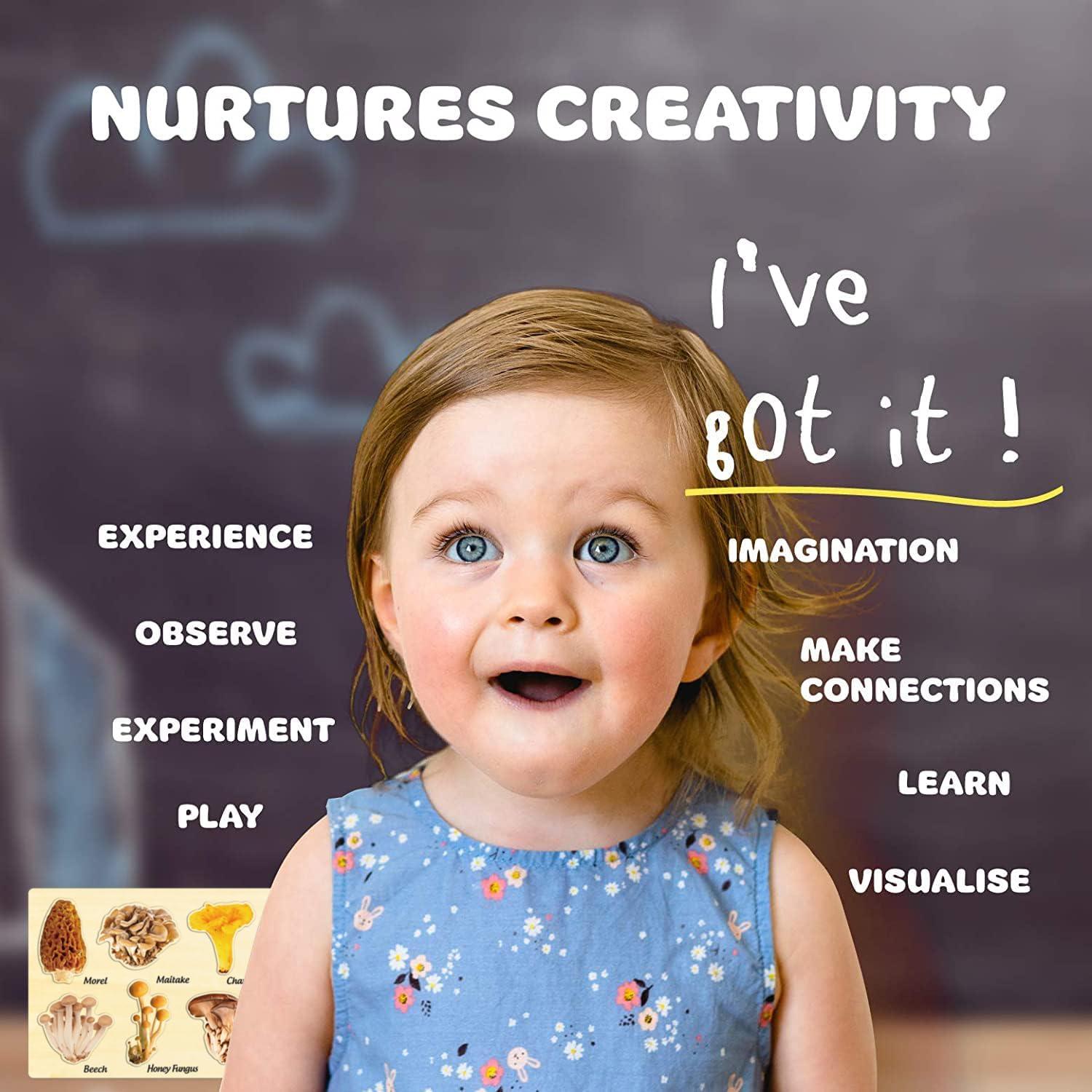 Rompecabezas de Madera MoinKidz Setas Otoño 33x20cm