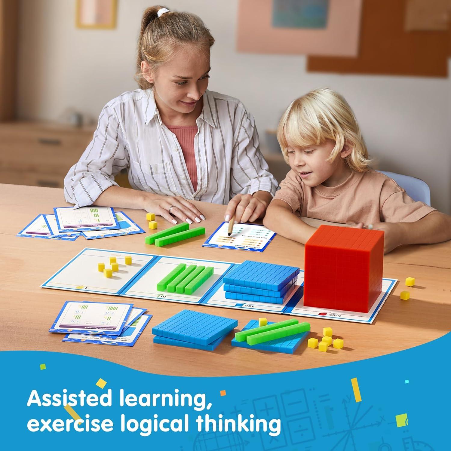 Bloques de Base Diez TH - Manipulativos Matemáticos 1-4 Grado