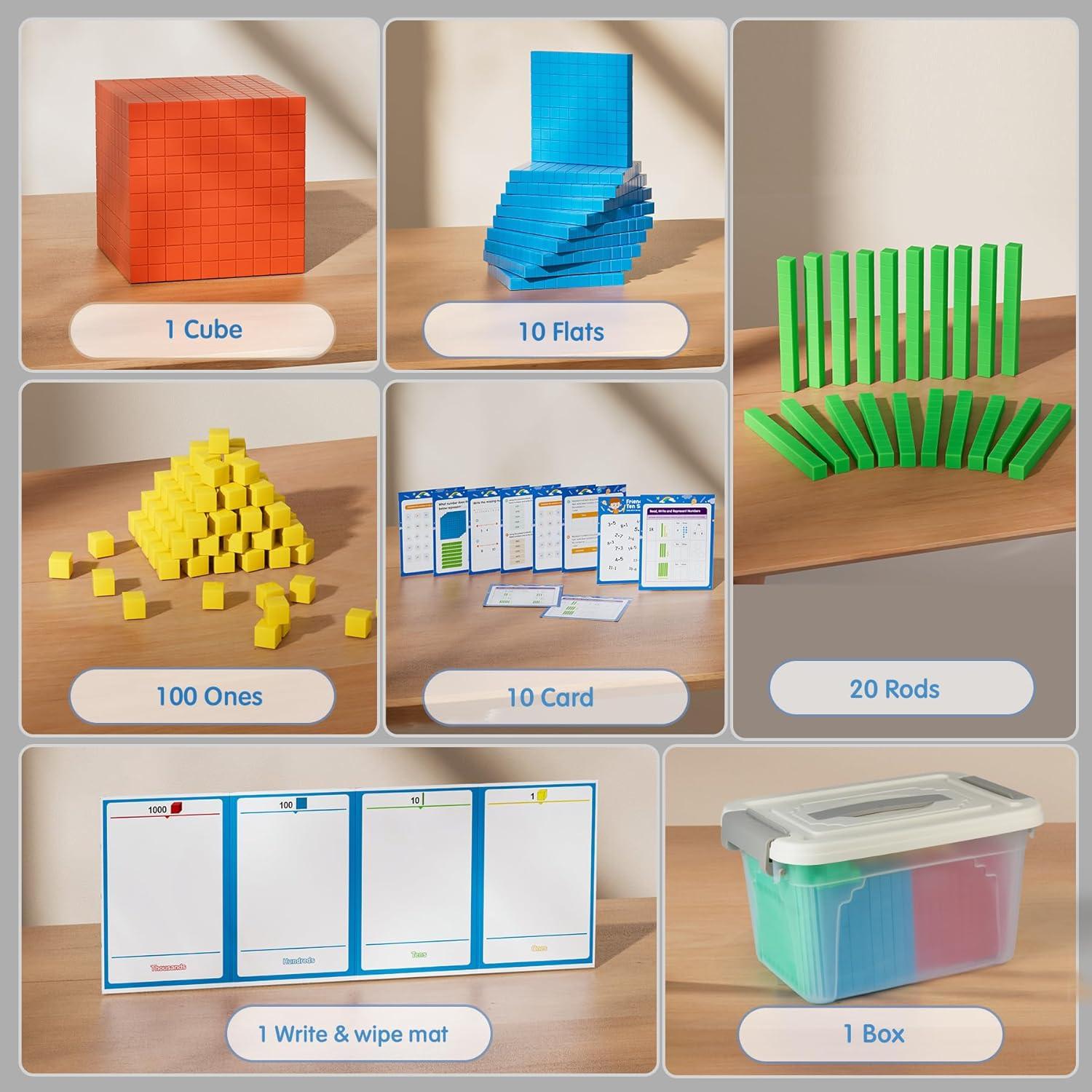Bloques de Base Diez TH - Manipulativos Matemáticos 1-4 Grado