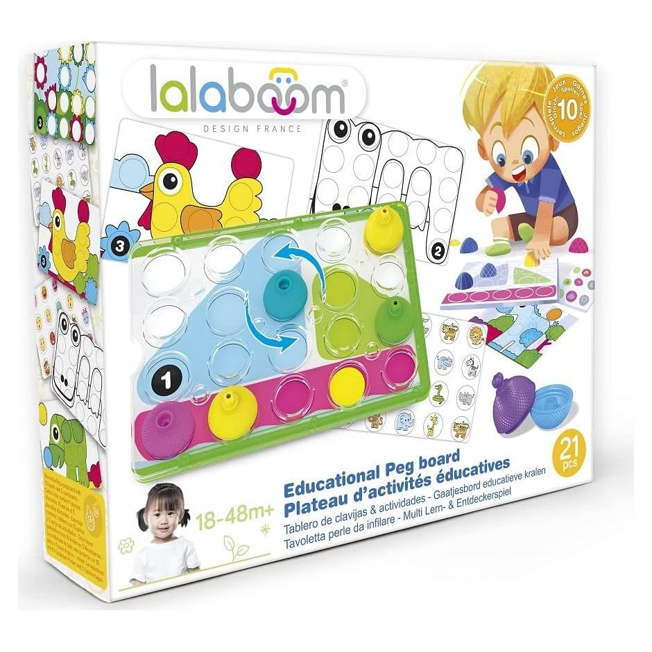 Tablero de Actividad Lalaboom BL710 - Juguete Educativo 16 Piezas