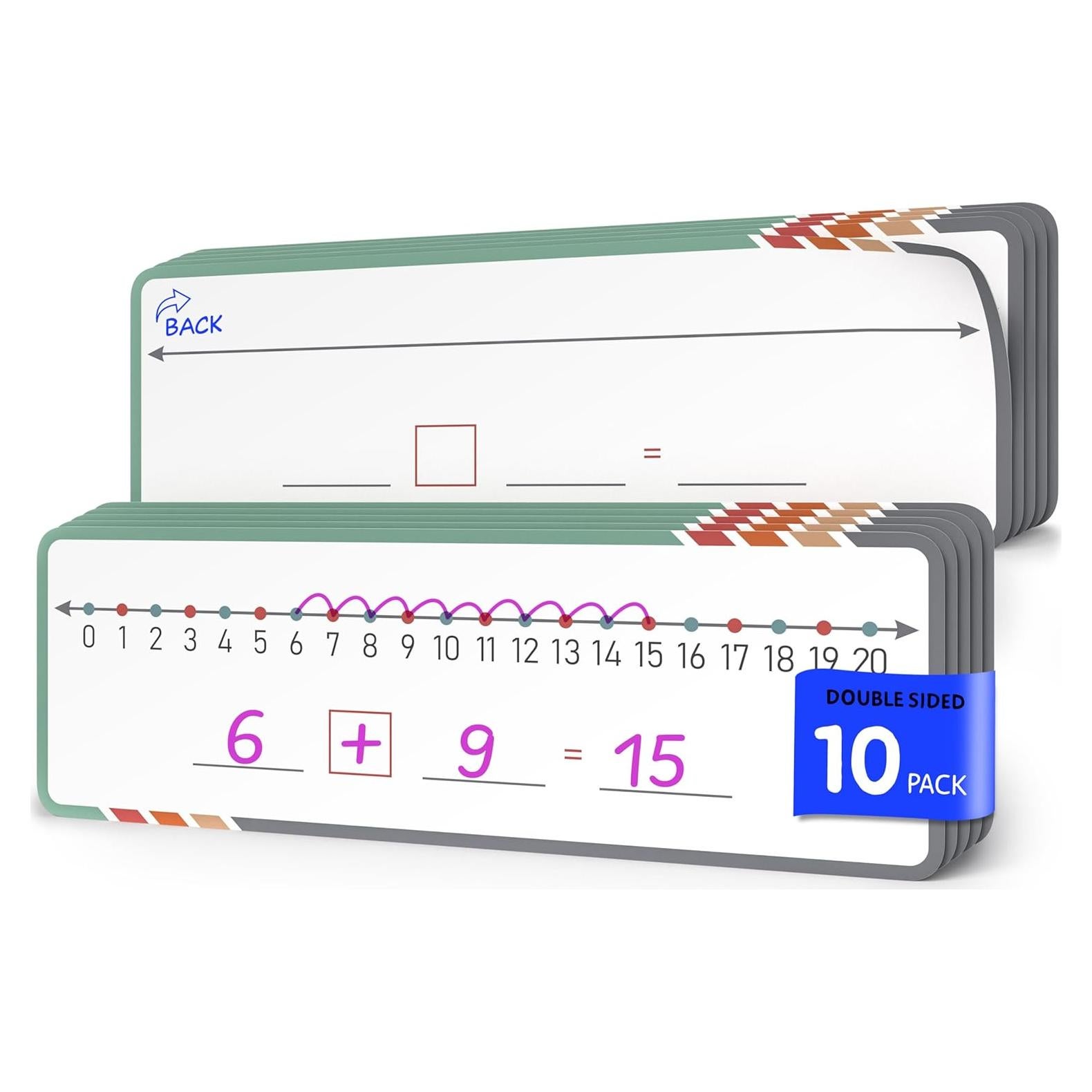 Hojas de Línea Numérica Borrado en Seco Scribbledo 10x30 cm