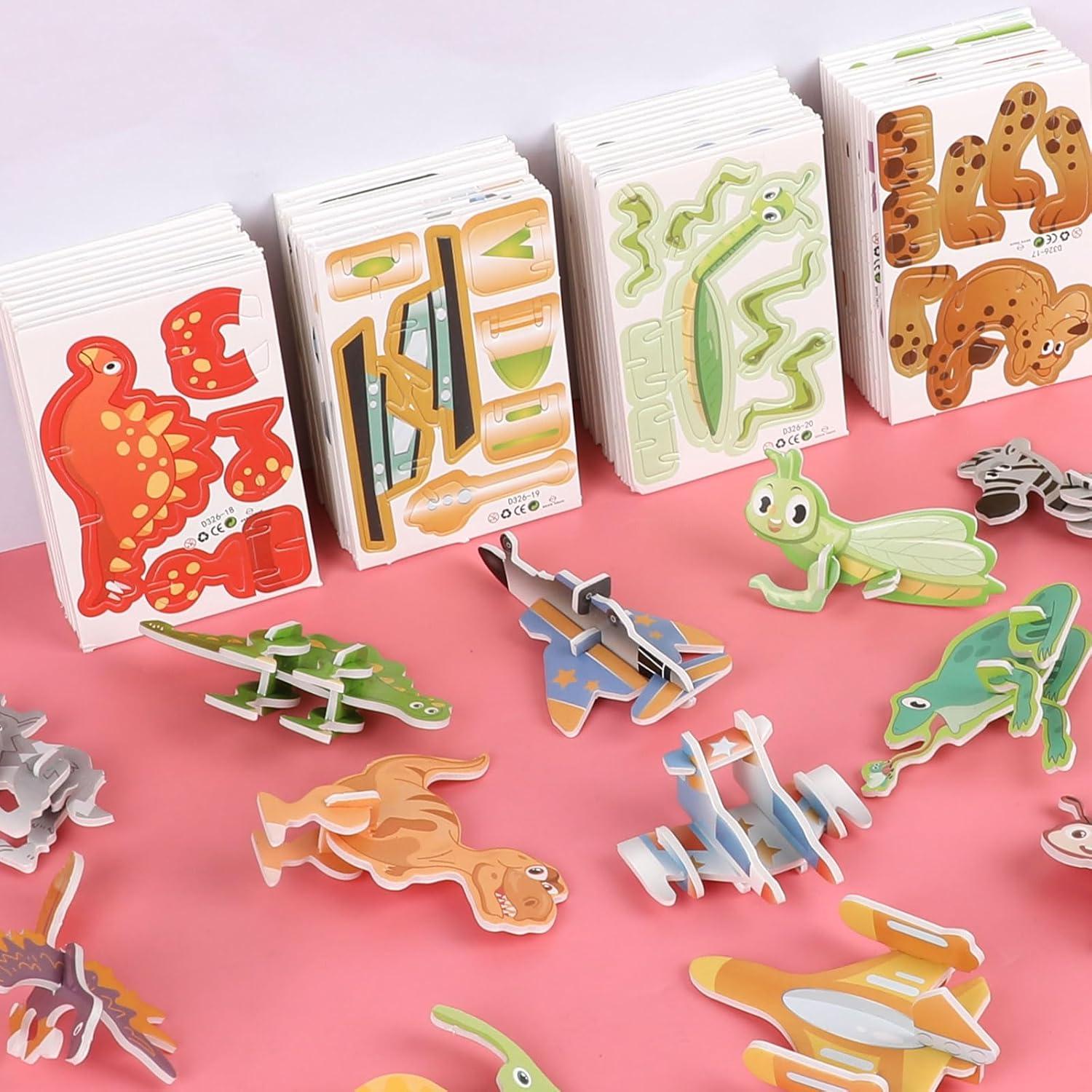 Rompecabezas 3D Educativos CCINEE 100 Pcs Animales y Más